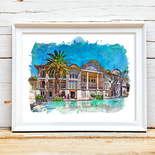 Shiraz Eram Garden, Iran, Art Print | 8×10 | Made in Canada - PhiloPerse