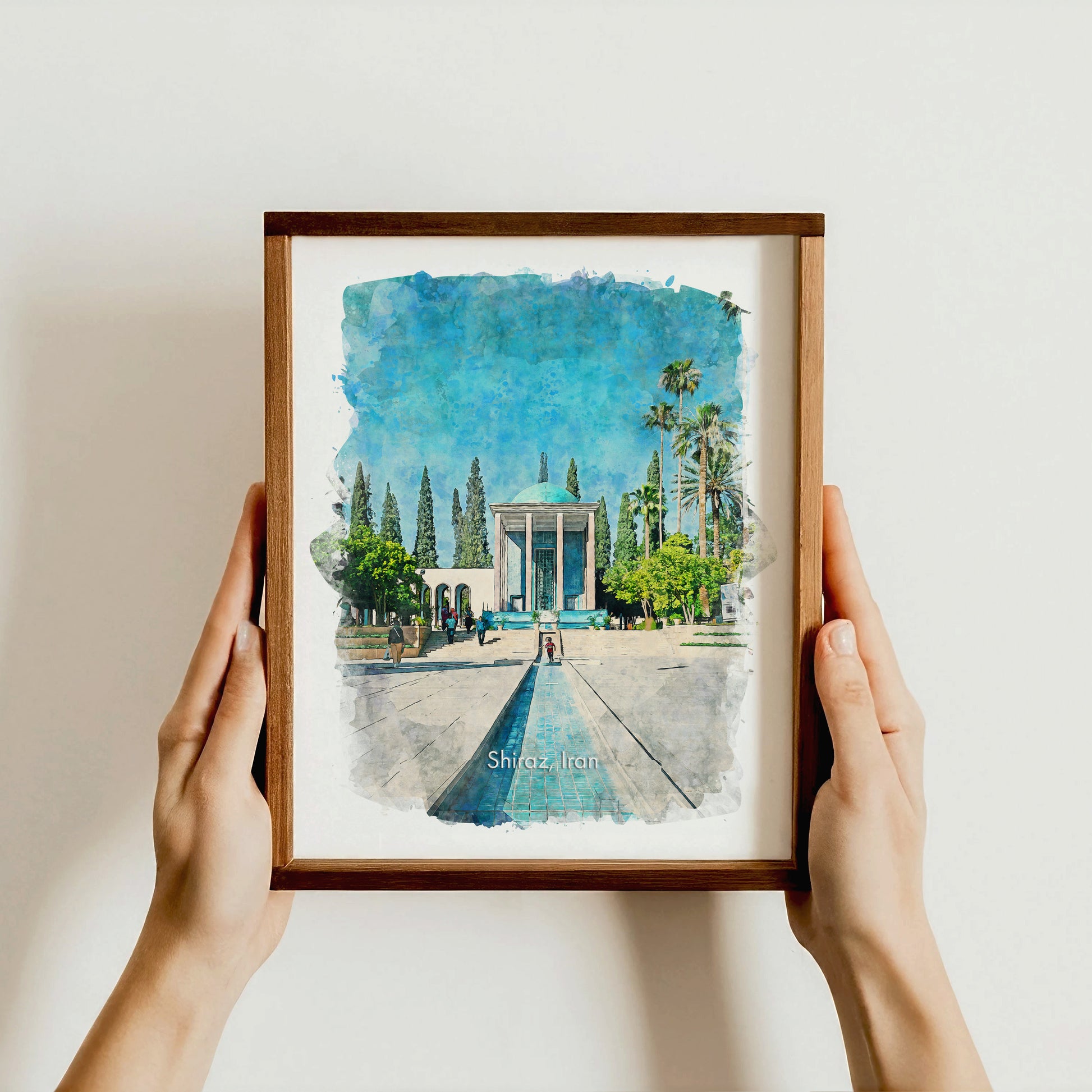 Shiraz Tomb of Sa'di, Iran, Art Print | 8×10 | Made in Canada - PhiloPerse
