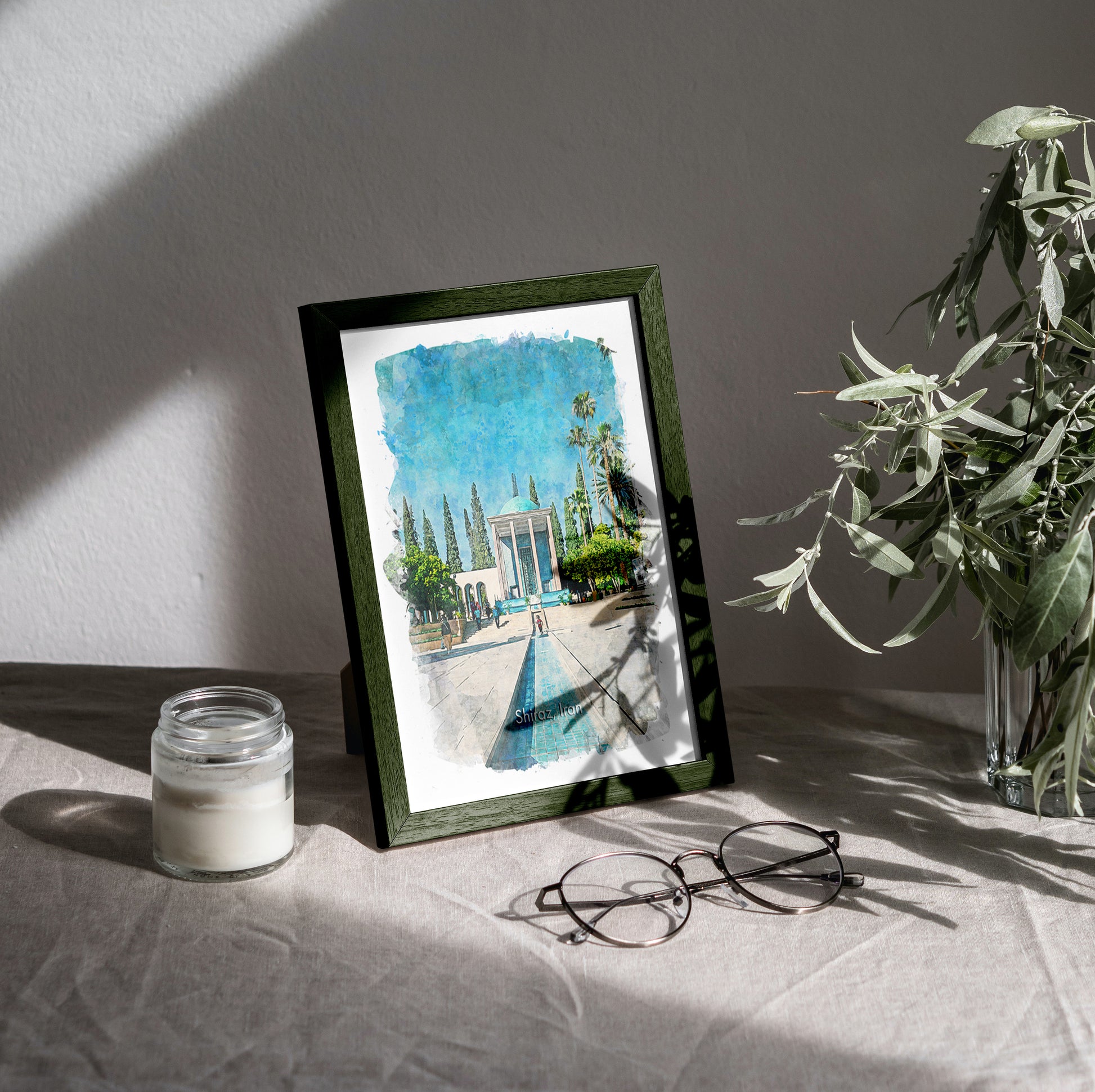 Shiraz Tomb of Sa'di, Iran, Art Print | 8×10 | Made in Canada - PhiloPerse