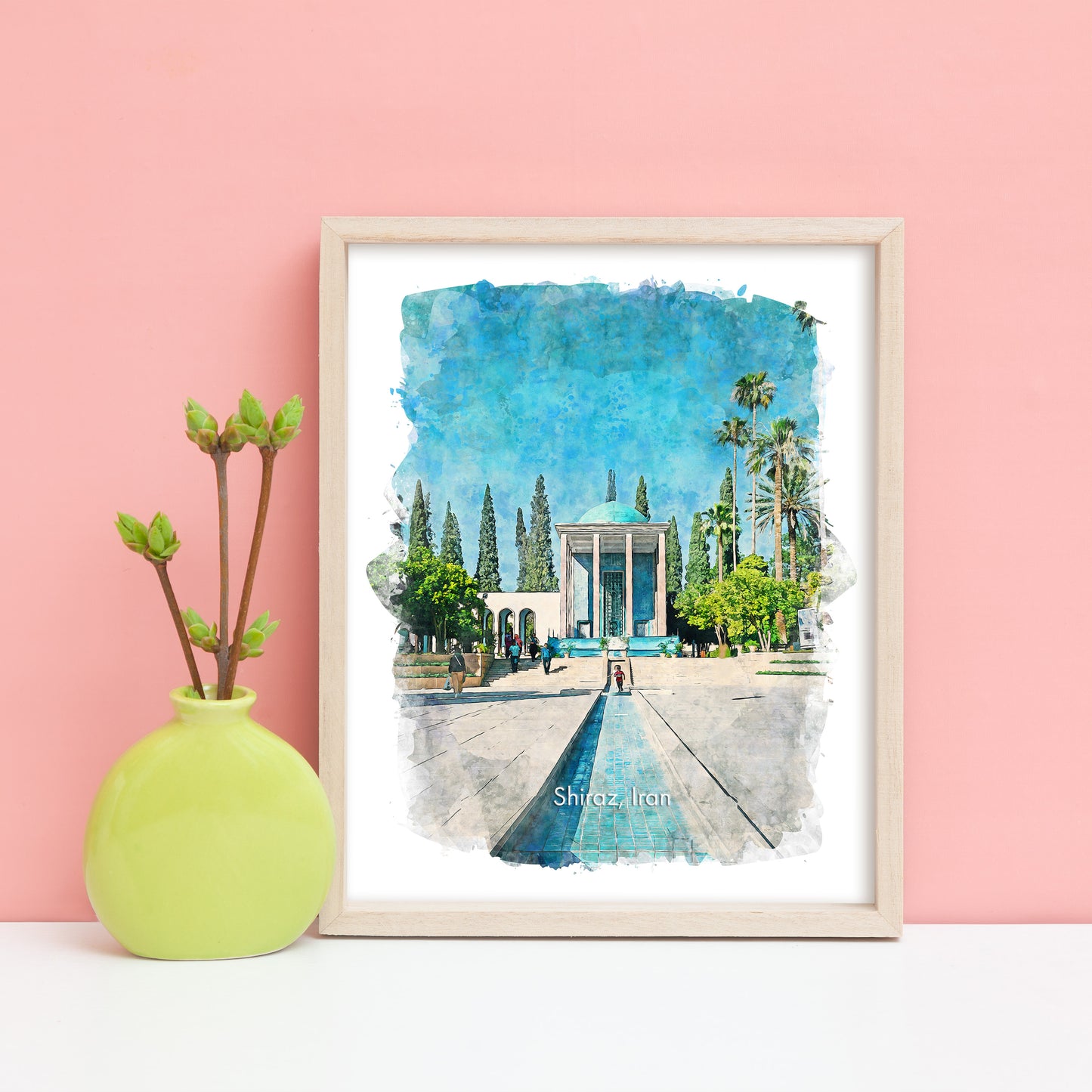 Shiraz Tomb of Sa'di, Iran, Art Print | 8×10 | Made in Canada - PhiloPerse