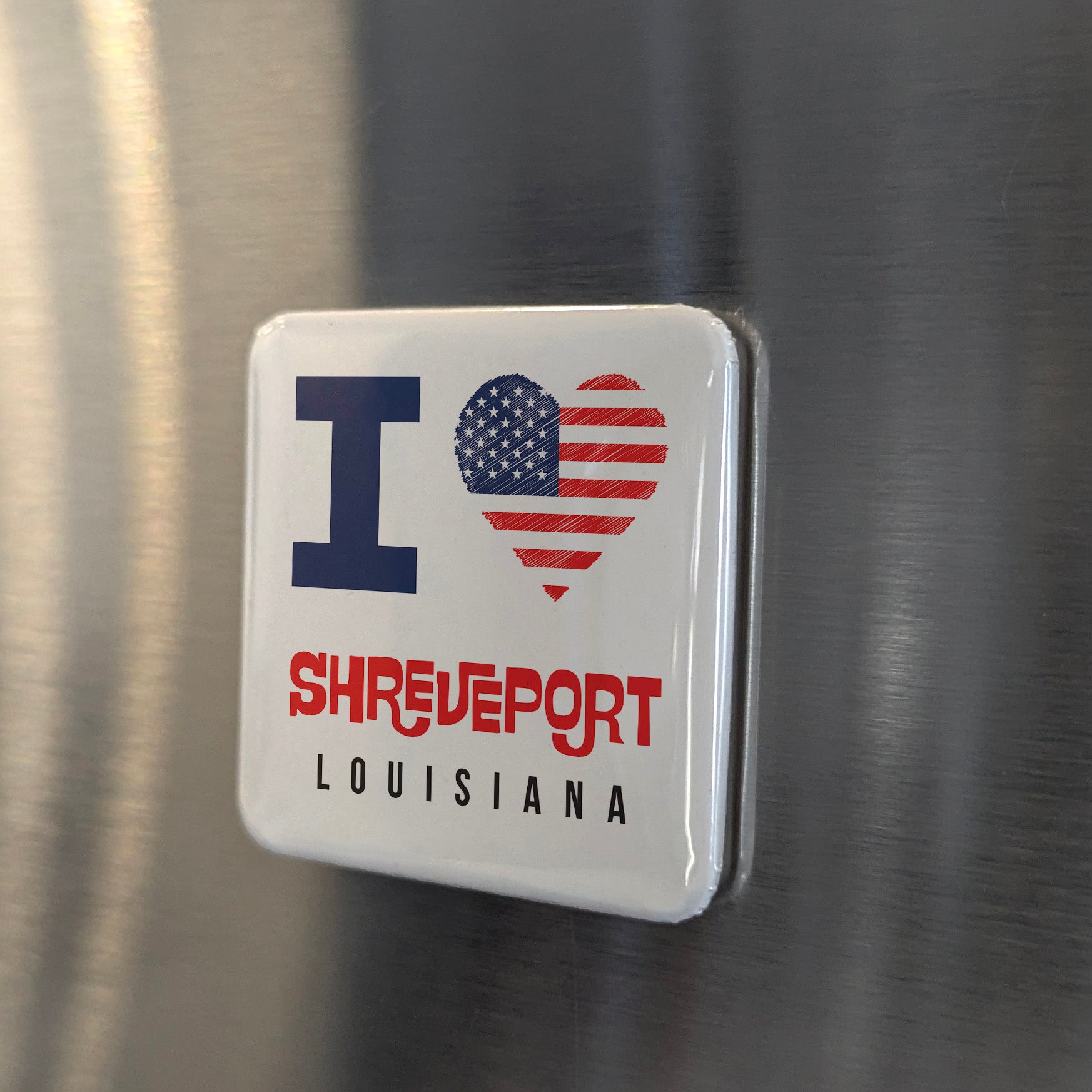 Shreveport Louisiana Magnet | Sportsman's Paradise | 2×2 | Made in Canada - PhiloPerse