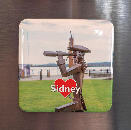 Sidney British Columbia Magnet | Saanich Peninsula Seaside Town | 2x2 | Made in Canada - PhiloPerse