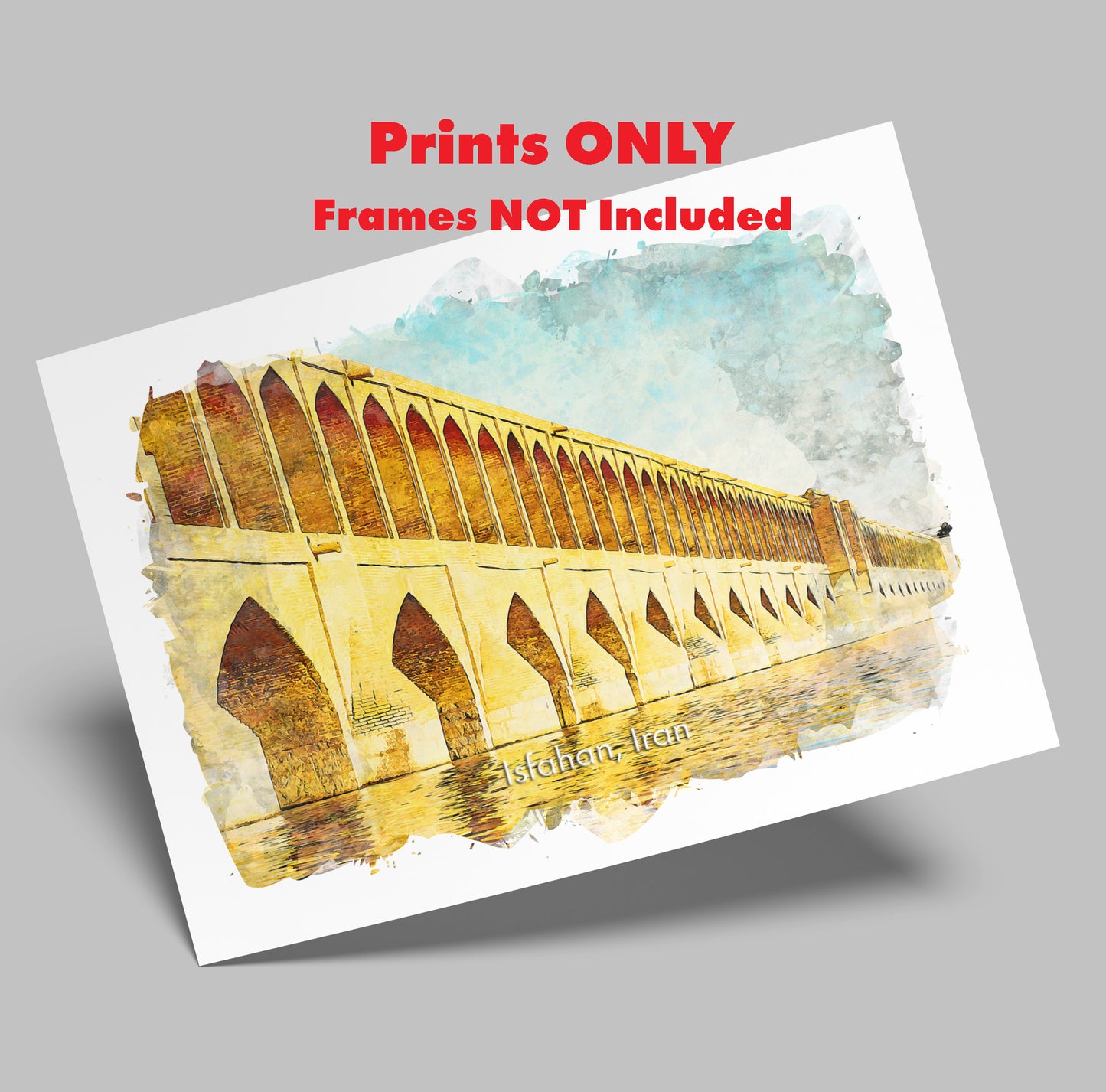 Isfahan Si-o-Se Pol, Iran, Art Print | 8×10 | Made in Canada - PhiloPerse