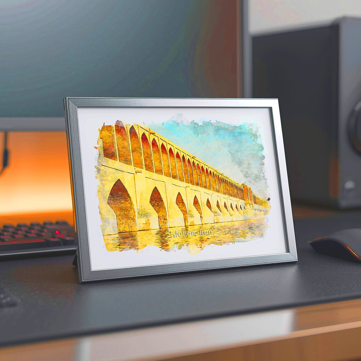 Isfahan Si-o-Se Pol, Iran, Art Print | 8×10 | Made in Canada - PhiloPerse