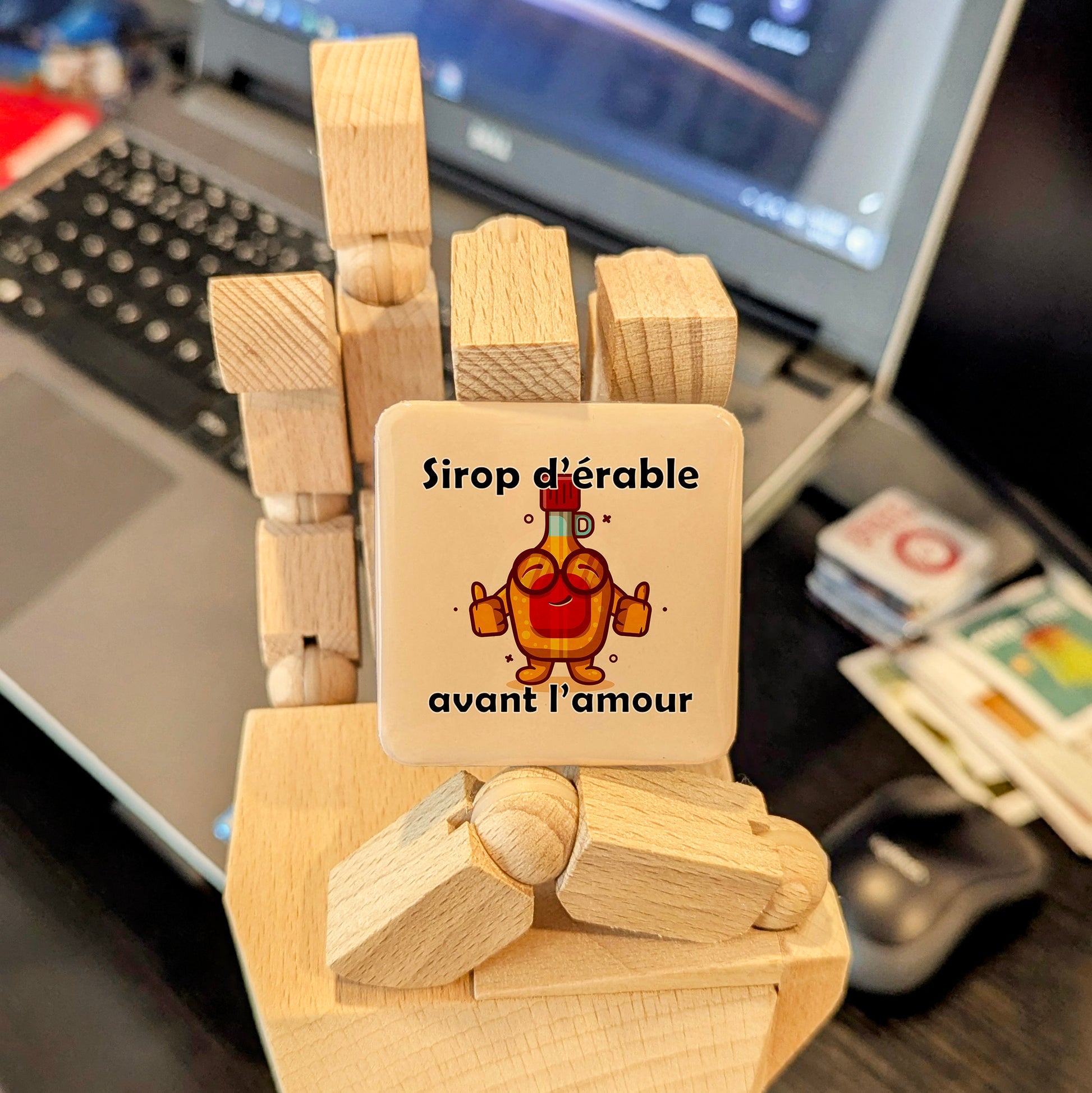 Sirop d’érable avant l’amour! Fridge Magnet - PhiloPerse