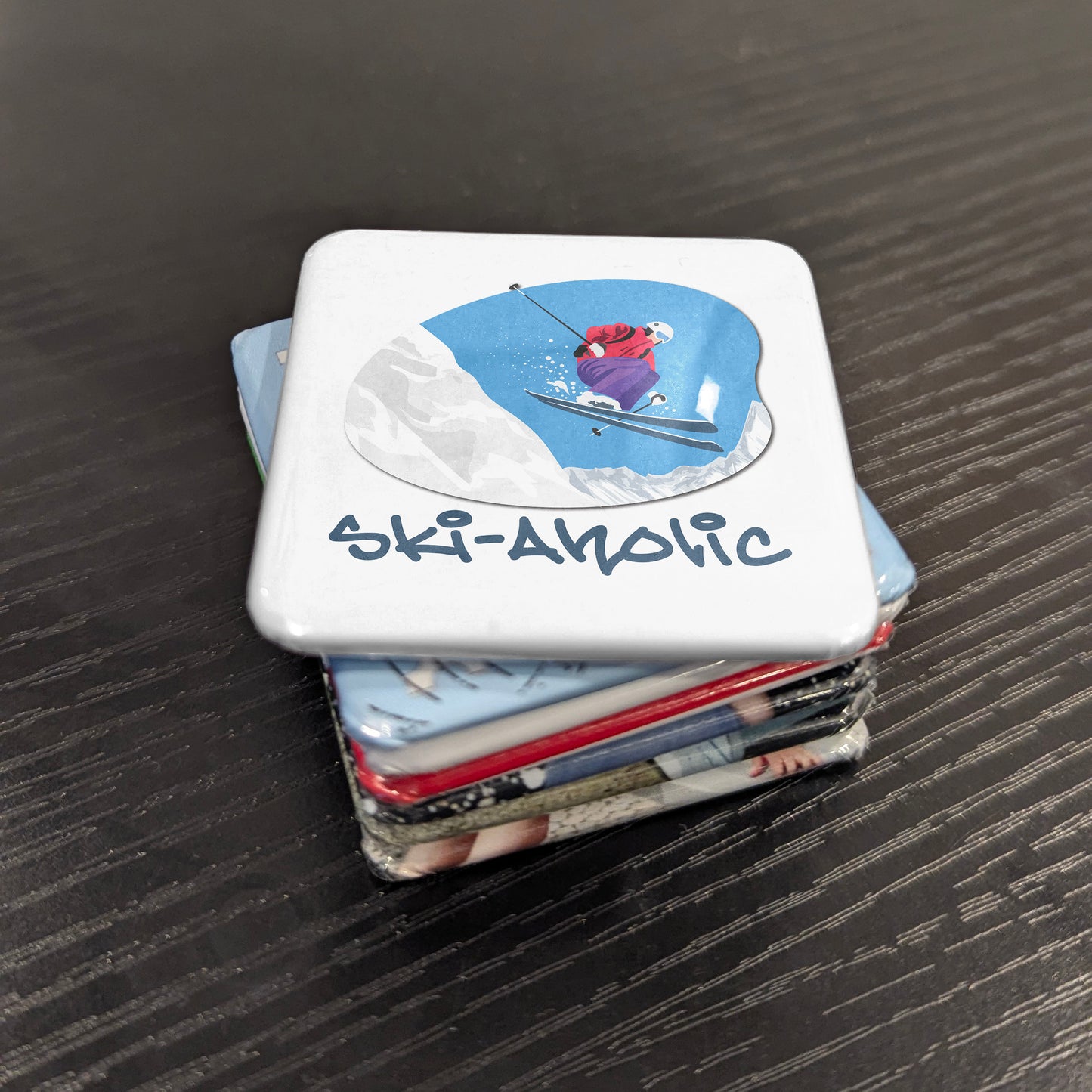 Ski-Aholic Fridge Magnet - PhiloPerse