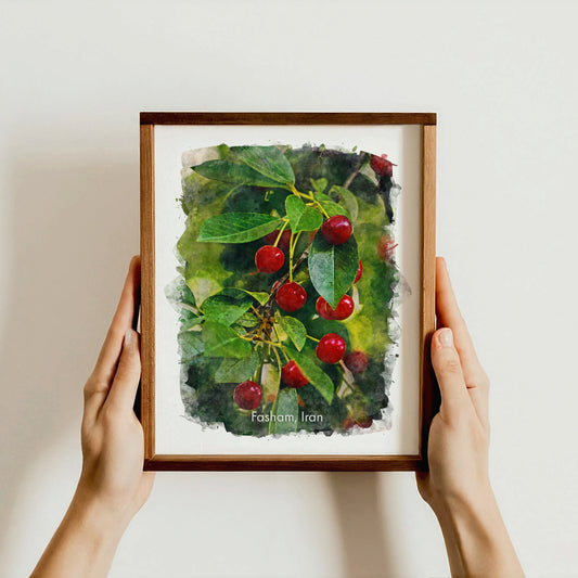 Fasham Sour Cherry Orchard, Iran, Art Print | 8×10 | Made in Canada - PhiloPerse