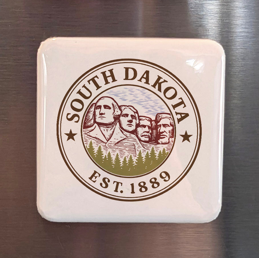 South Dakota Magnet | The Mount Rushmore State | 2×2 | Made in Canada - PhiloPerse