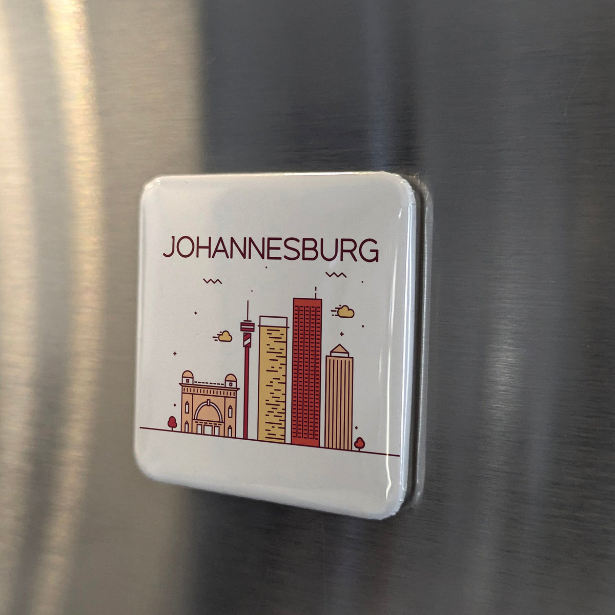 Johannesburg South Africa Magnet | City of Gold on the Highveld | 2x2 | Made in Canada