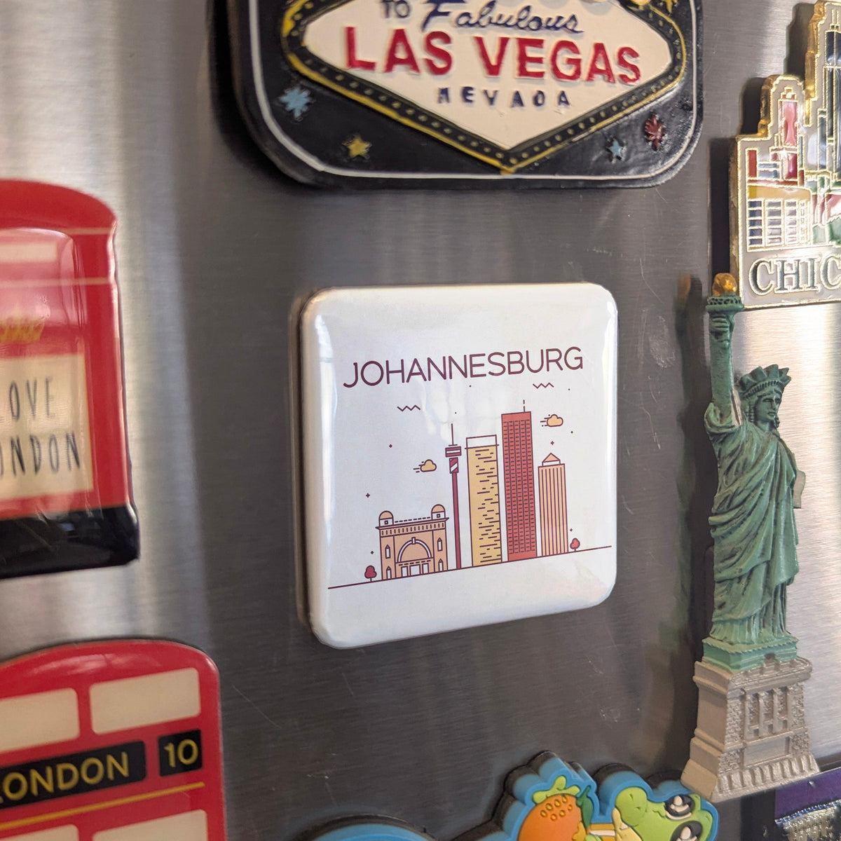 Johannesburg South Africa Magnet | City of Gold on the Highveld | 2x2 | Made in Canada