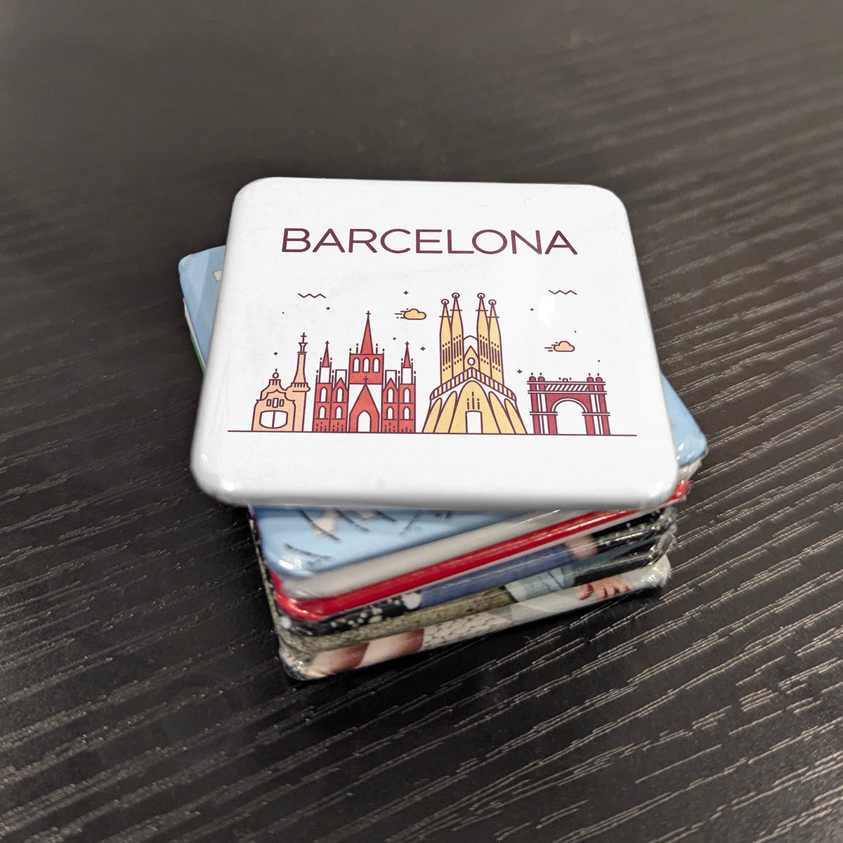 Barcelona Spain Magnet | City of Gaudi and the Gothic Quarter on the Mediterranean | 2x2 | Made in Canada