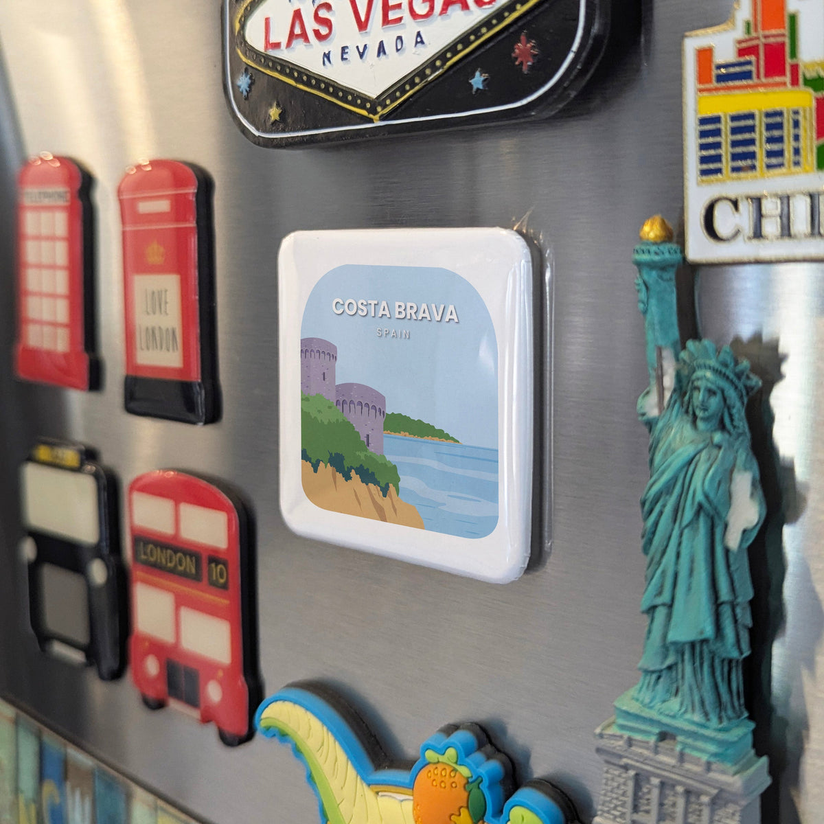Costa Brava Spain Magnet | Wild Coast of Catalonia and the Turquoise Coves of the Mediterranean | 2x2 | Made in Canada