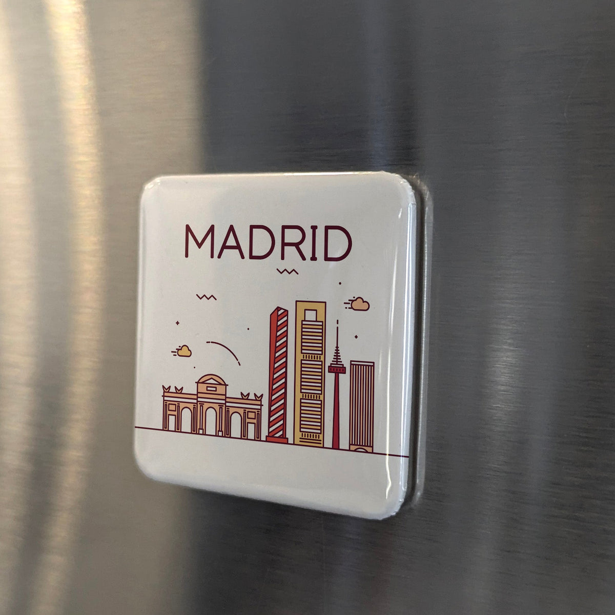 Madrid Spain Magnet | Royal Capital at the Heart of the Iberian Peninsula | 2x2 | Made in Canada