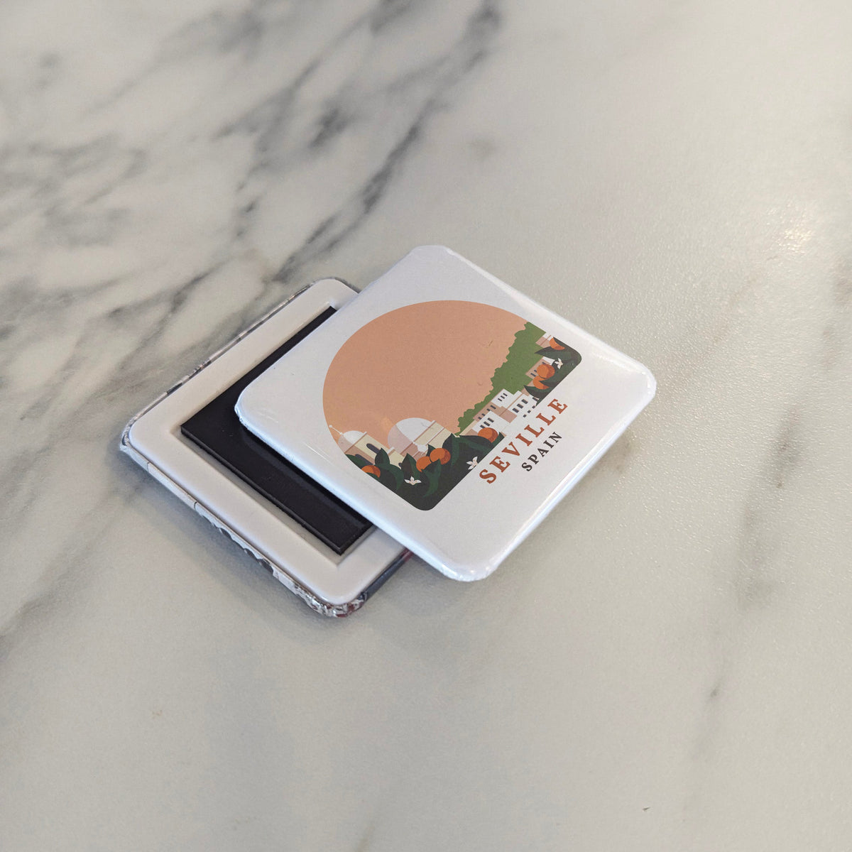 Seville Spain Magnet | City of Flamenco, the Alcazar, and the Gateway to the Americas | 2x2 | Made in Canada