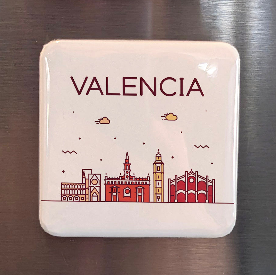 Valencia Spain Magnet | City of Arts and Sciences and Birthplace of Paella on the Turia | 2x2 | Made in Canada