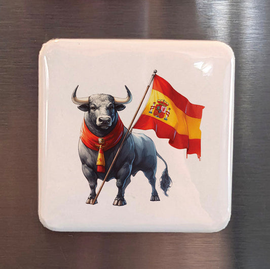 Spain Magnet | Osborne Bull and the Spirit of the Spanish Nation | 2x2 | Made in Canada