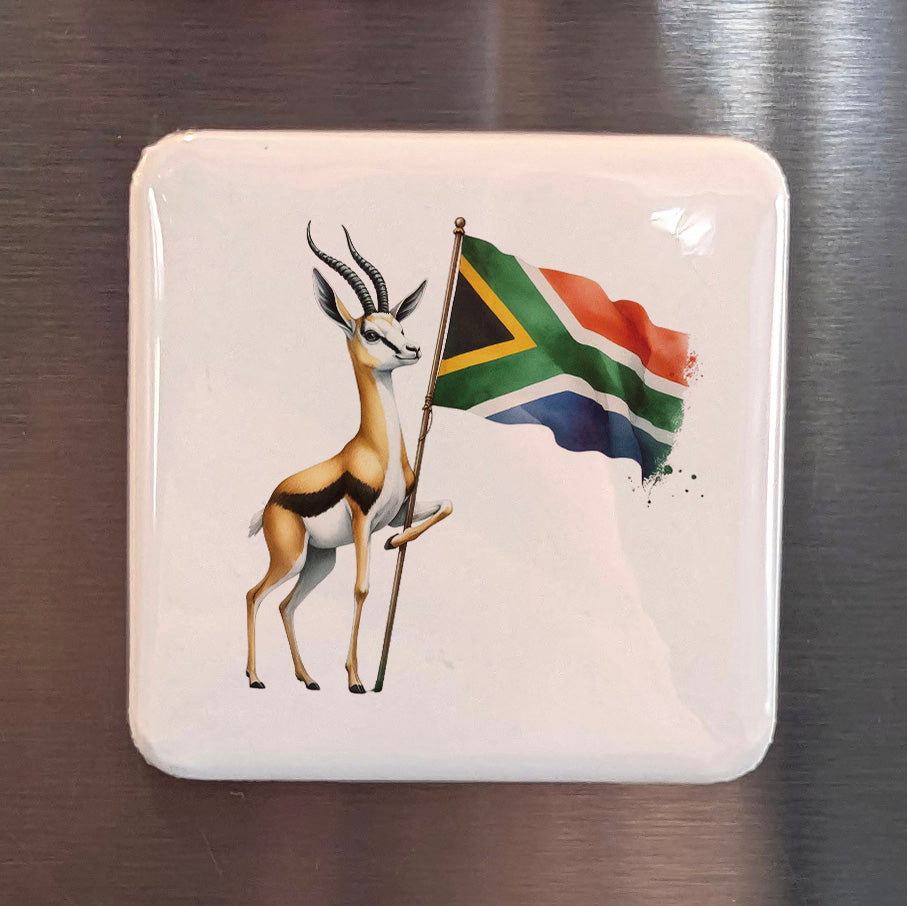 South Africa Magnet | Springbok of the Cape and Karoo | 2x2 | Made in Canada
