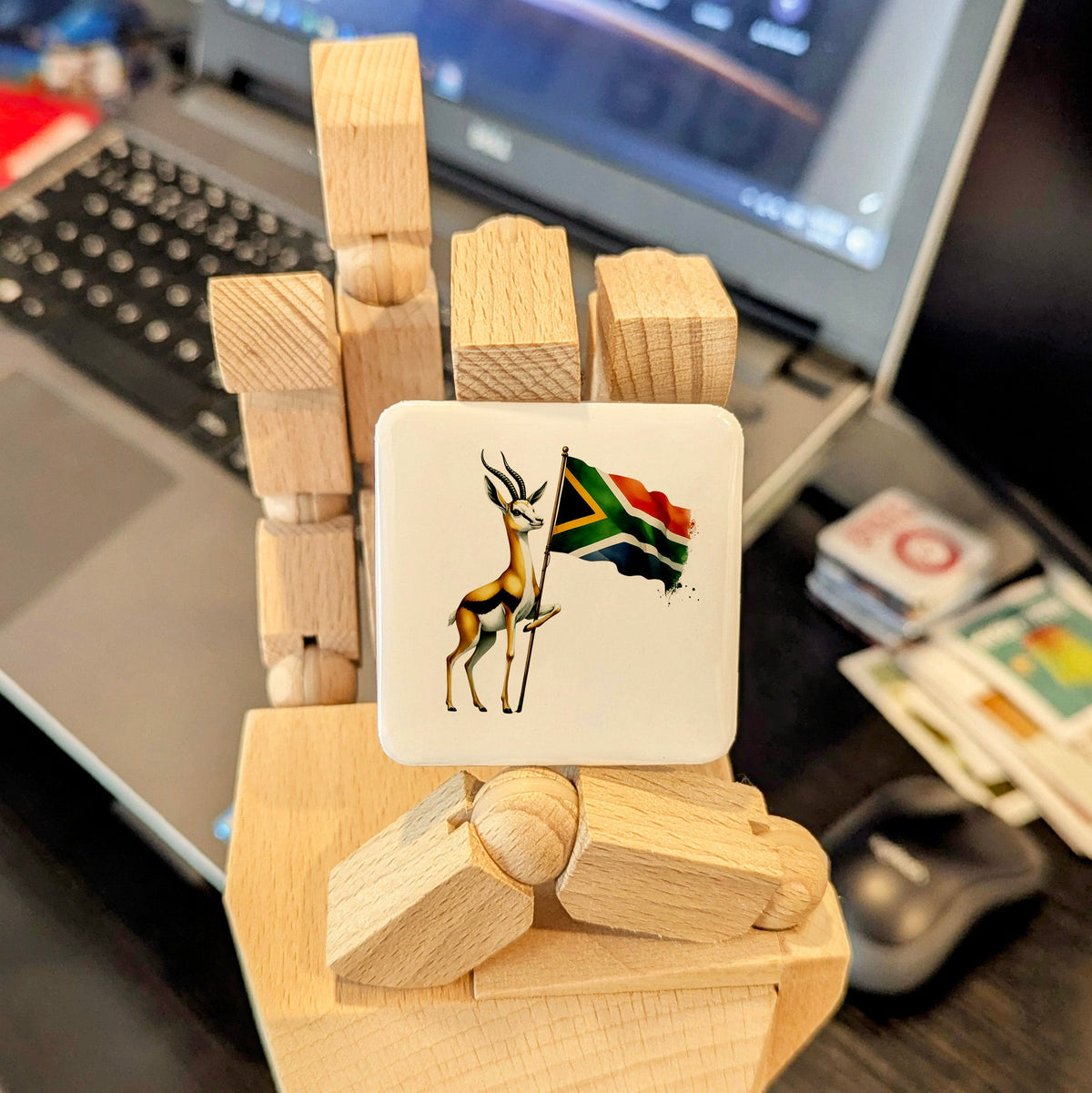South Africa Magnet | Springbok of the Cape and Karoo | 2x2 | Made in Canada