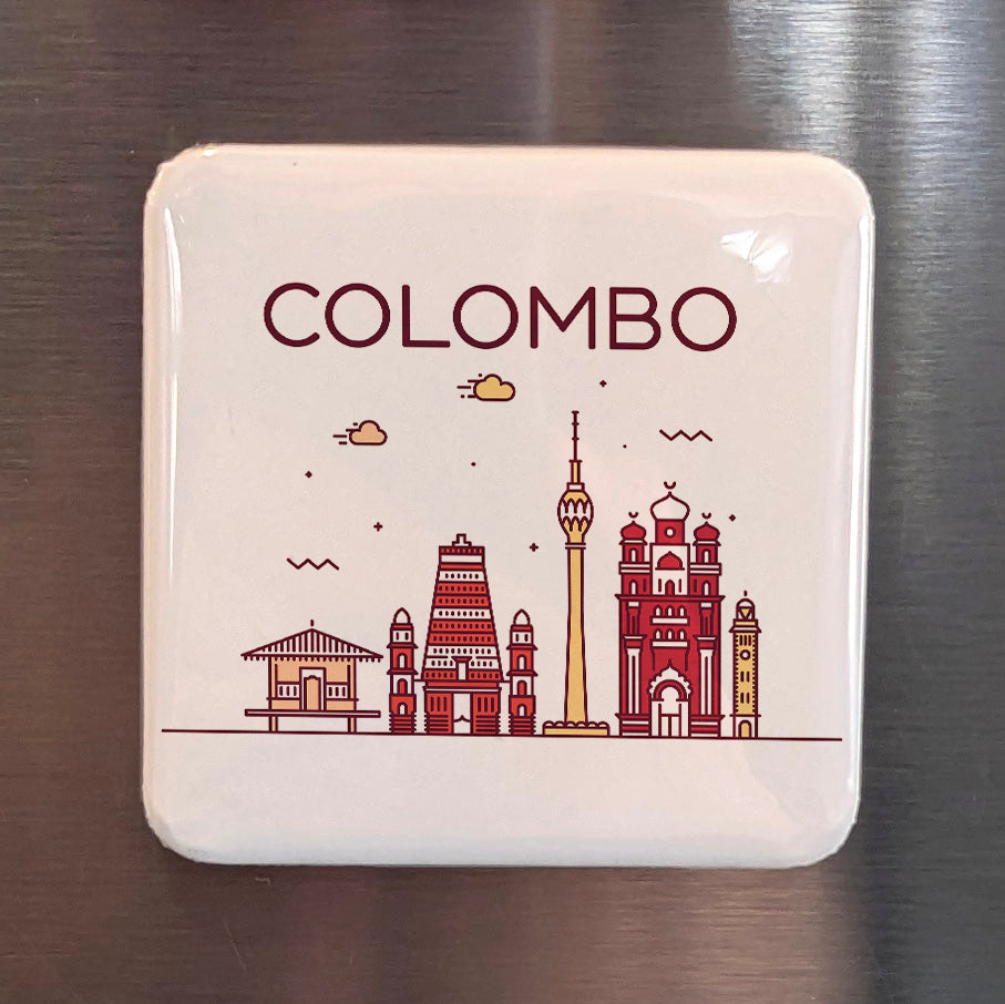 Colombo Sri Lanka Asia Magnet | Commercial Capital of the Teardrop Isle | 2x2 | Made in Canada