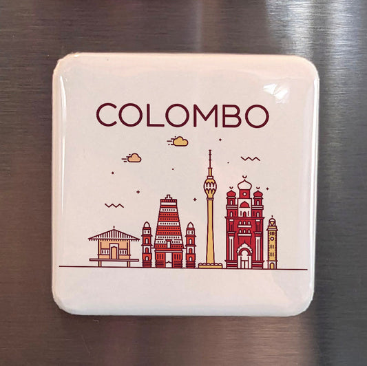Colombo Sri Lanka Asia Magnet | Commercial Capital of the Teardrop Isle | 2x2 | Made in Canada - PhiloPerse