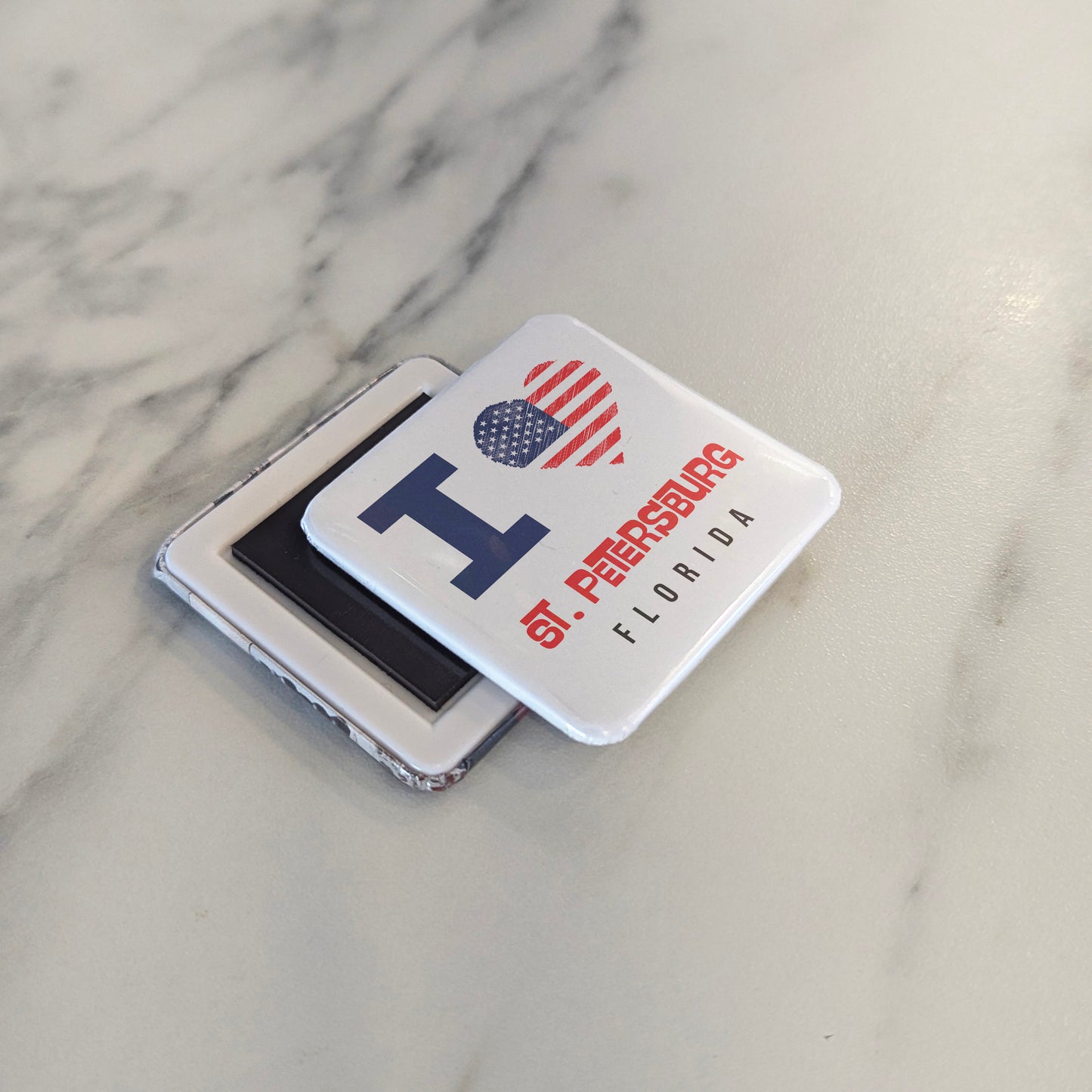 St. Petersburg Florida Magnet | Sunshine City | 2×2 | Made in Canada - PhiloPerse