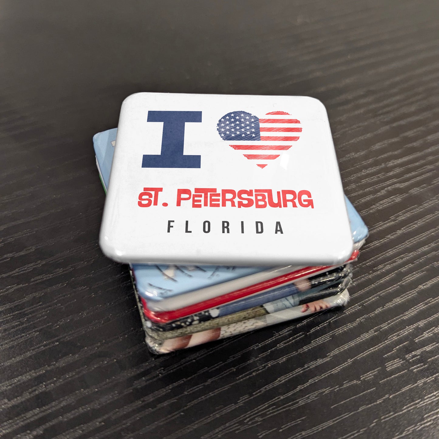 St. Petersburg Florida Magnet | Sunshine City | 2×2 | Made in Canada - PhiloPerse