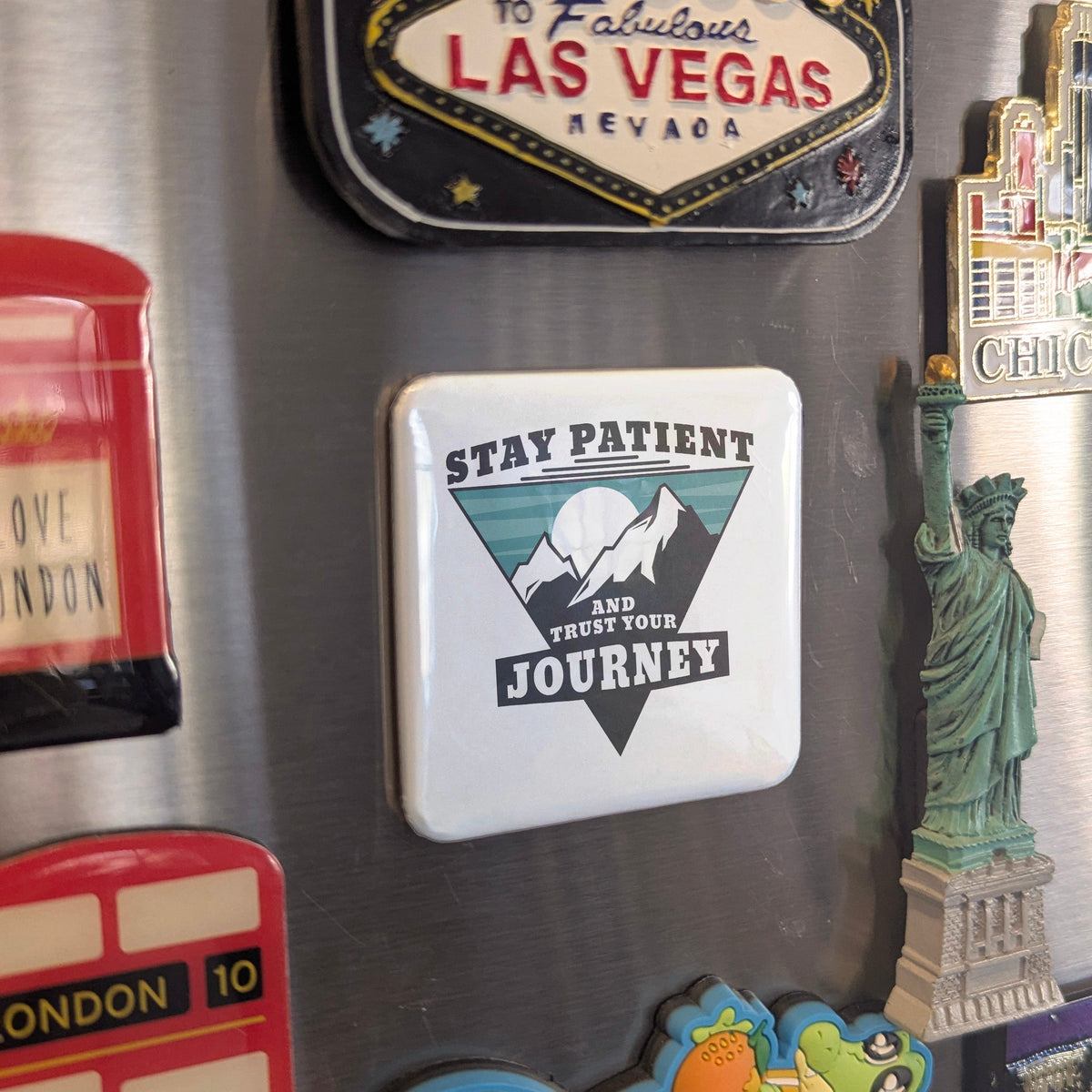Stay Patient Magnet | Trust Your Journey | 2×2 | Made in Canada - PhiloPerse