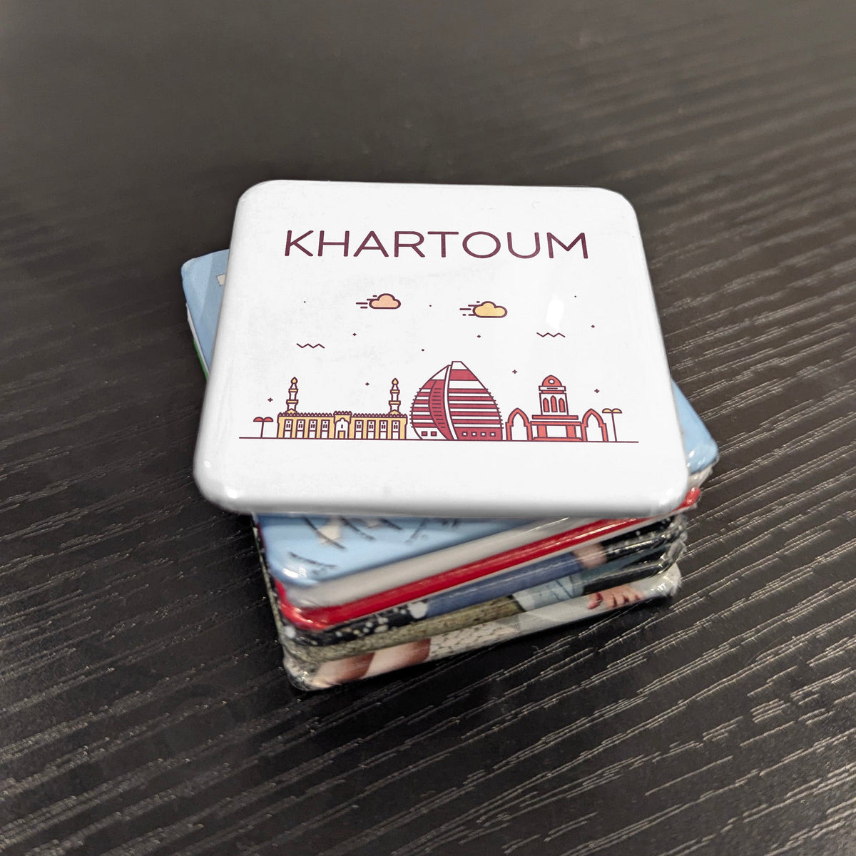 Khartoum Sudan Africa Magnet | Confluence of the Two Niles | 2x2 | Made in Canada