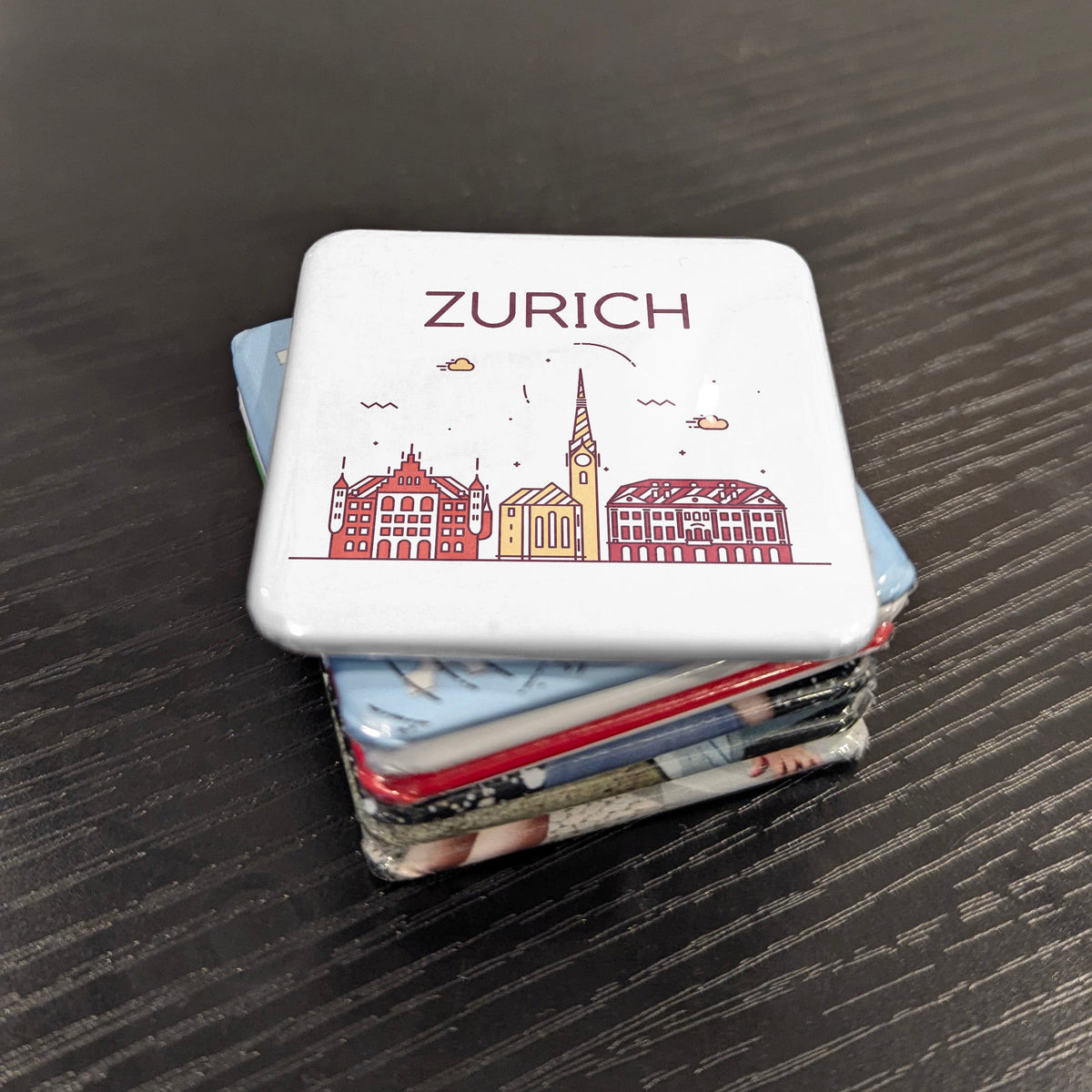 Zurich Switzerland Magnet | Financial Capital on the Lake and City of the Reformation | 2x2 | Made in Canada