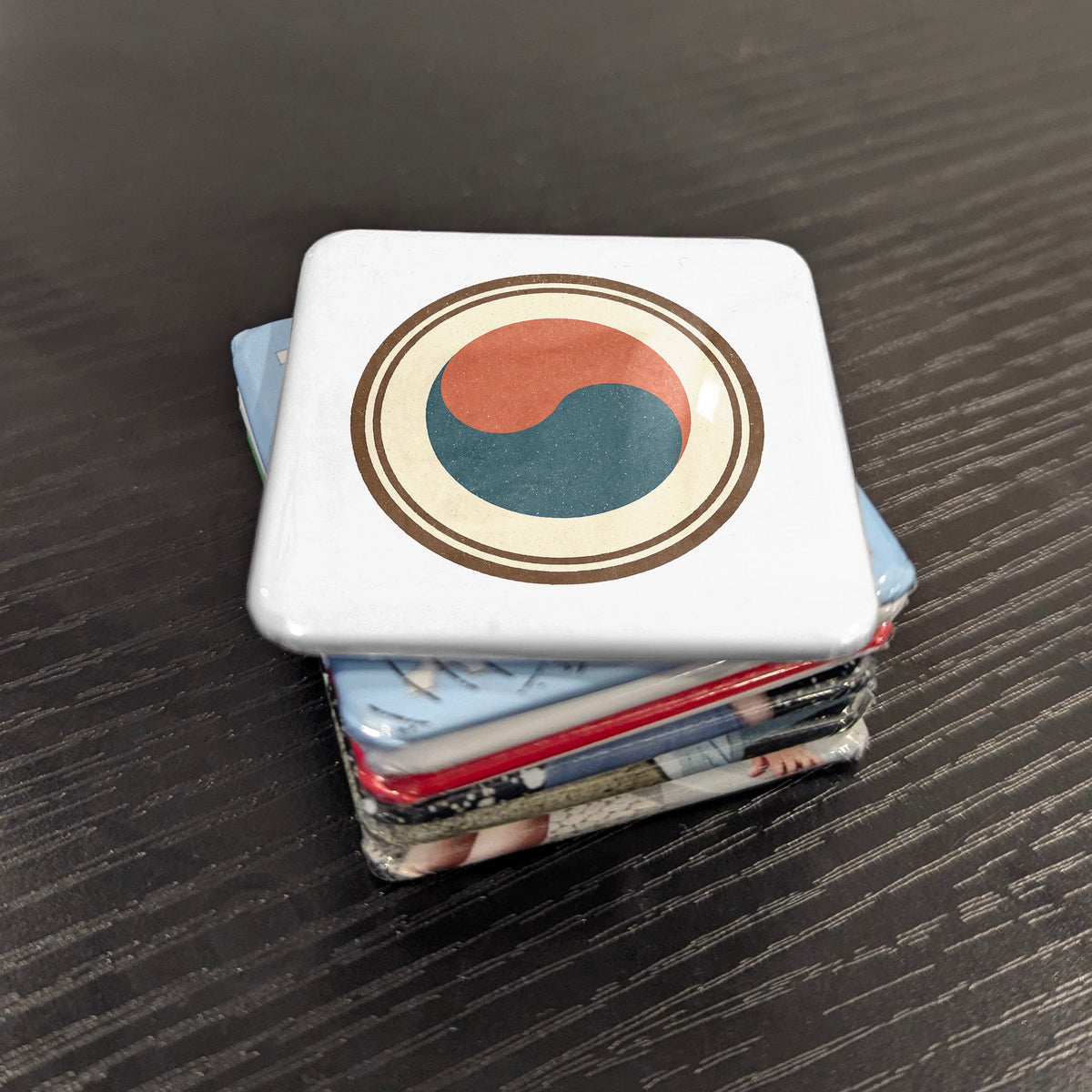 Taeguk Symbol Asia Magnet | Ancient Korean Cosmic Balance of the I Ching | 2x2 | Made in Canada
