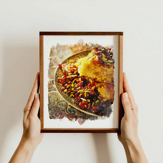 Tah-Chin Persian Rice Cake, Iran, Art Print | 8×10 | Made in Canada - PhiloPerse