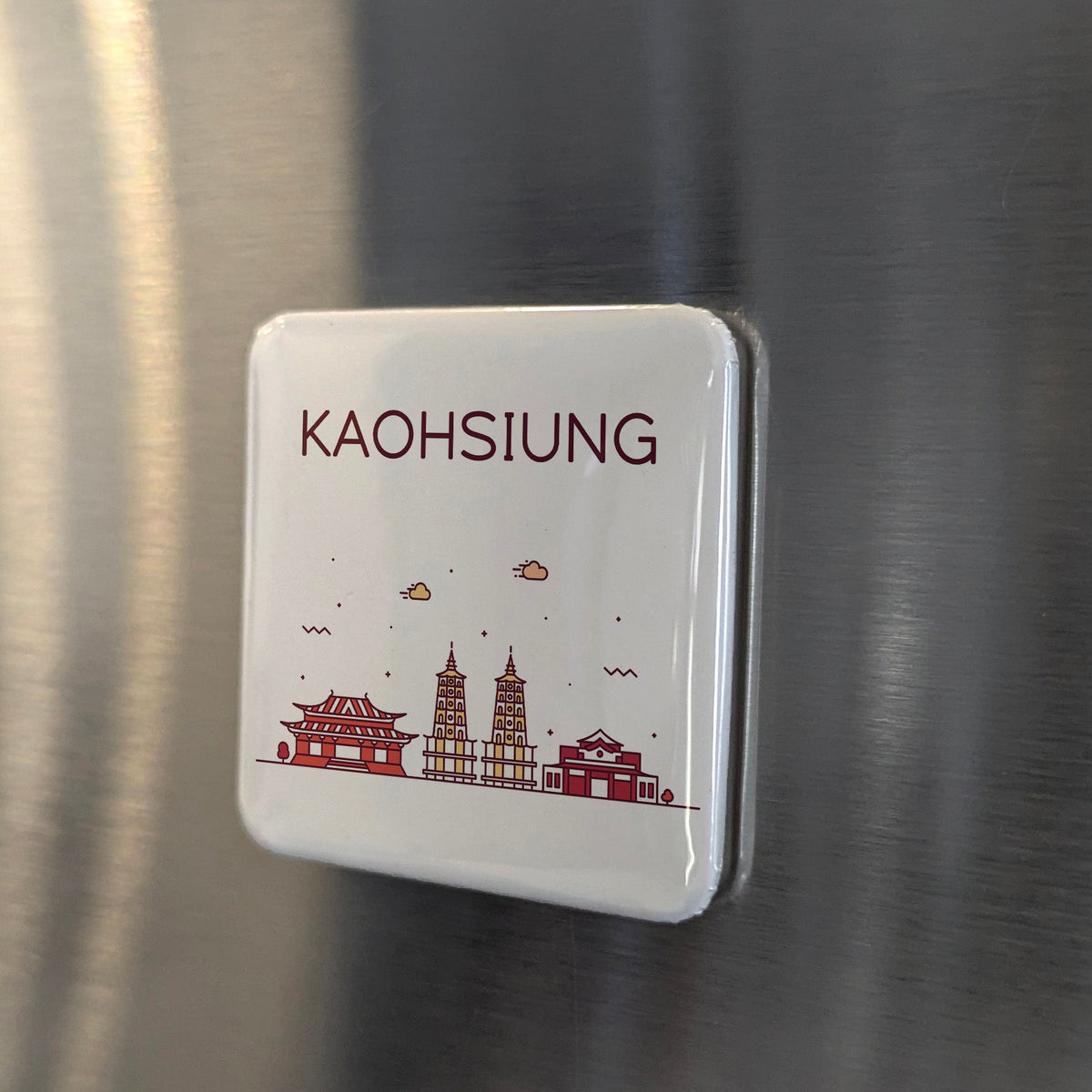 Kaohsiung Taiwan Asia Magnet | Harbour City of the Southern Taiwan Strait | 2x2 | Made in Canada
