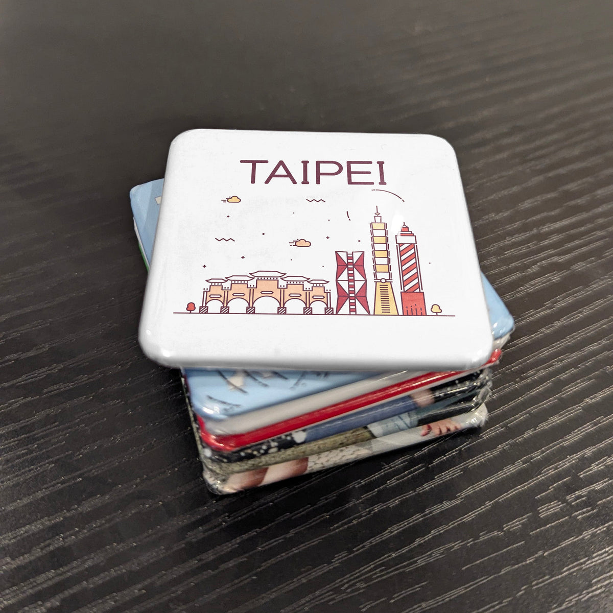 Taipei Taiwan Asia Magnet | Taipei 101 Capital of the Silicon Isle | 2x2 | Made in Canada