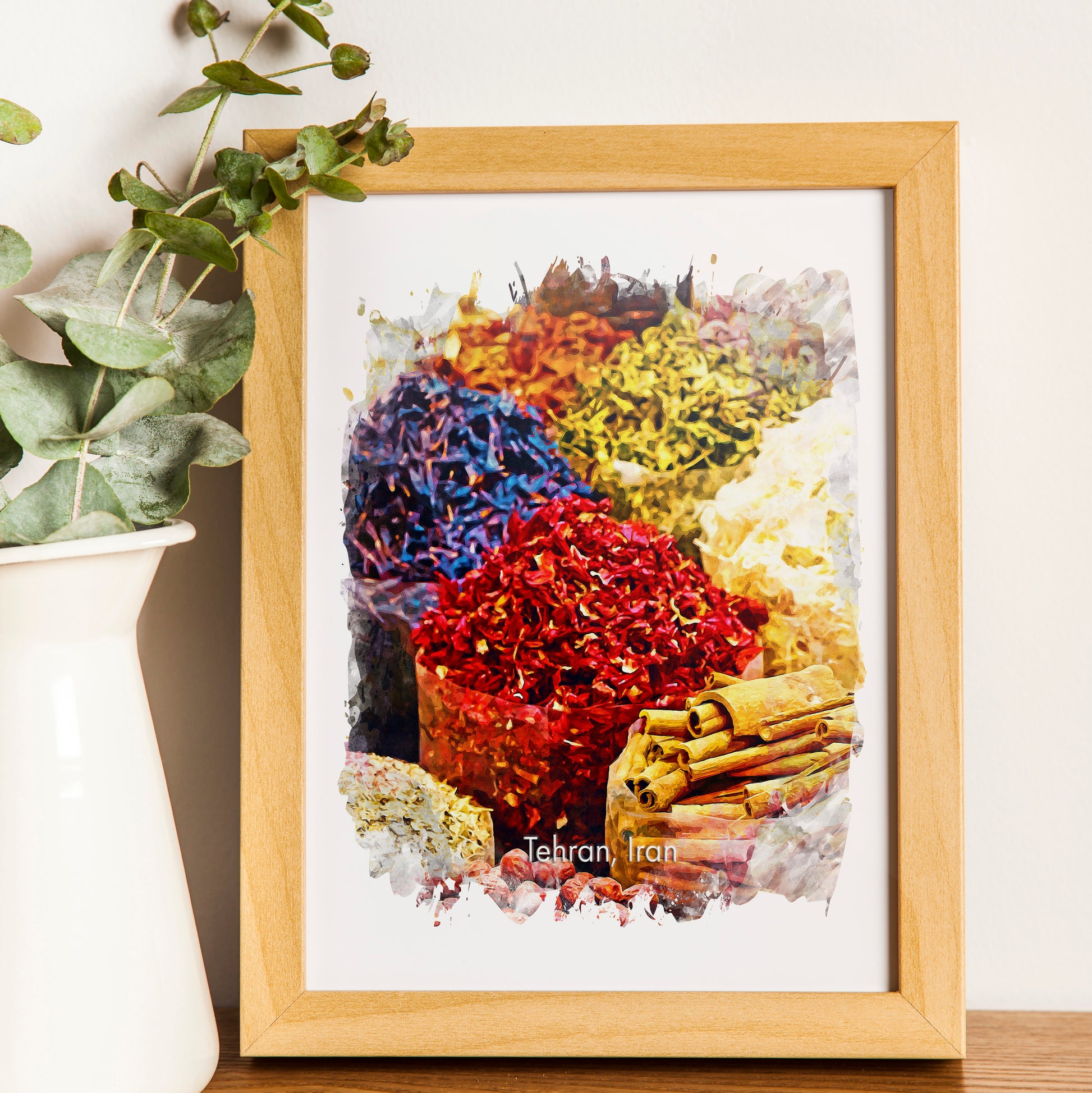 Tehran Tajrish Bazaar Spices, Iran, Art Print | 8×10 | Made in Canada - PhiloPerse