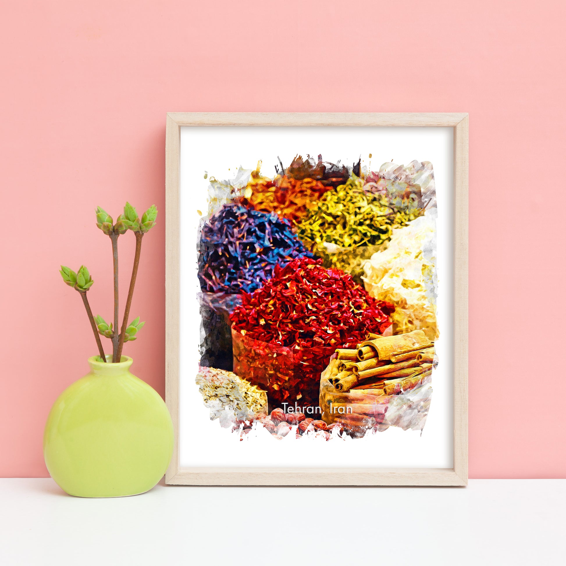 Tehran Tajrish Bazaar Spices, Iran, Art Print | 8×10 | Made in Canada - PhiloPerse