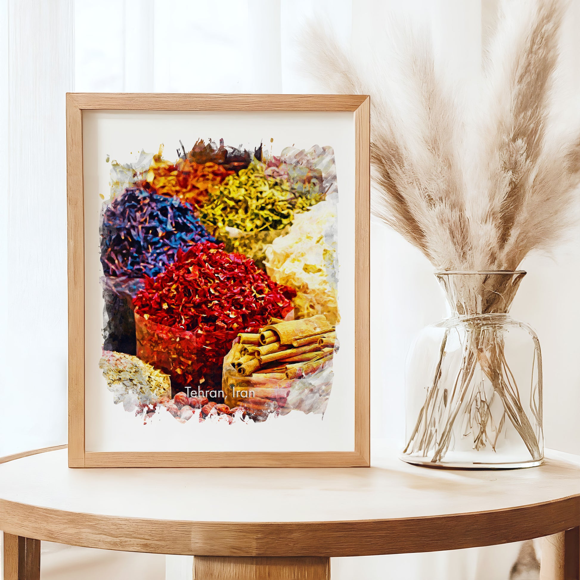 Tehran Tajrish Bazaar Spices, Iran, Art Print | 8×10 | Made in Canada - PhiloPerse