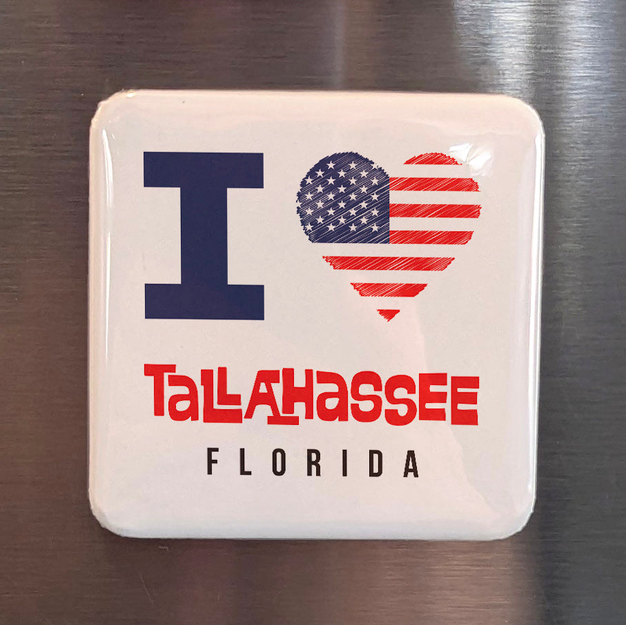 Tallahassee Florida Magnet | Capital of the Sunshine State | 2×2 | Made in Canada - PhiloPerse