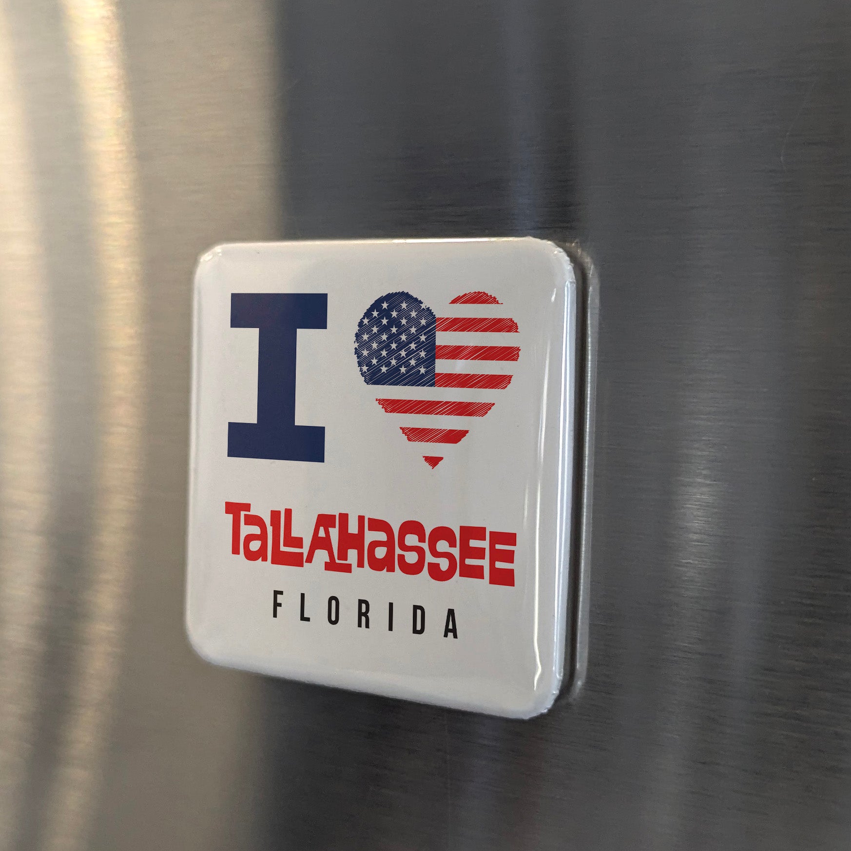 Tallahassee Florida Magnet | Capital of the Sunshine State | 2×2 | Made in Canada - PhiloPerse