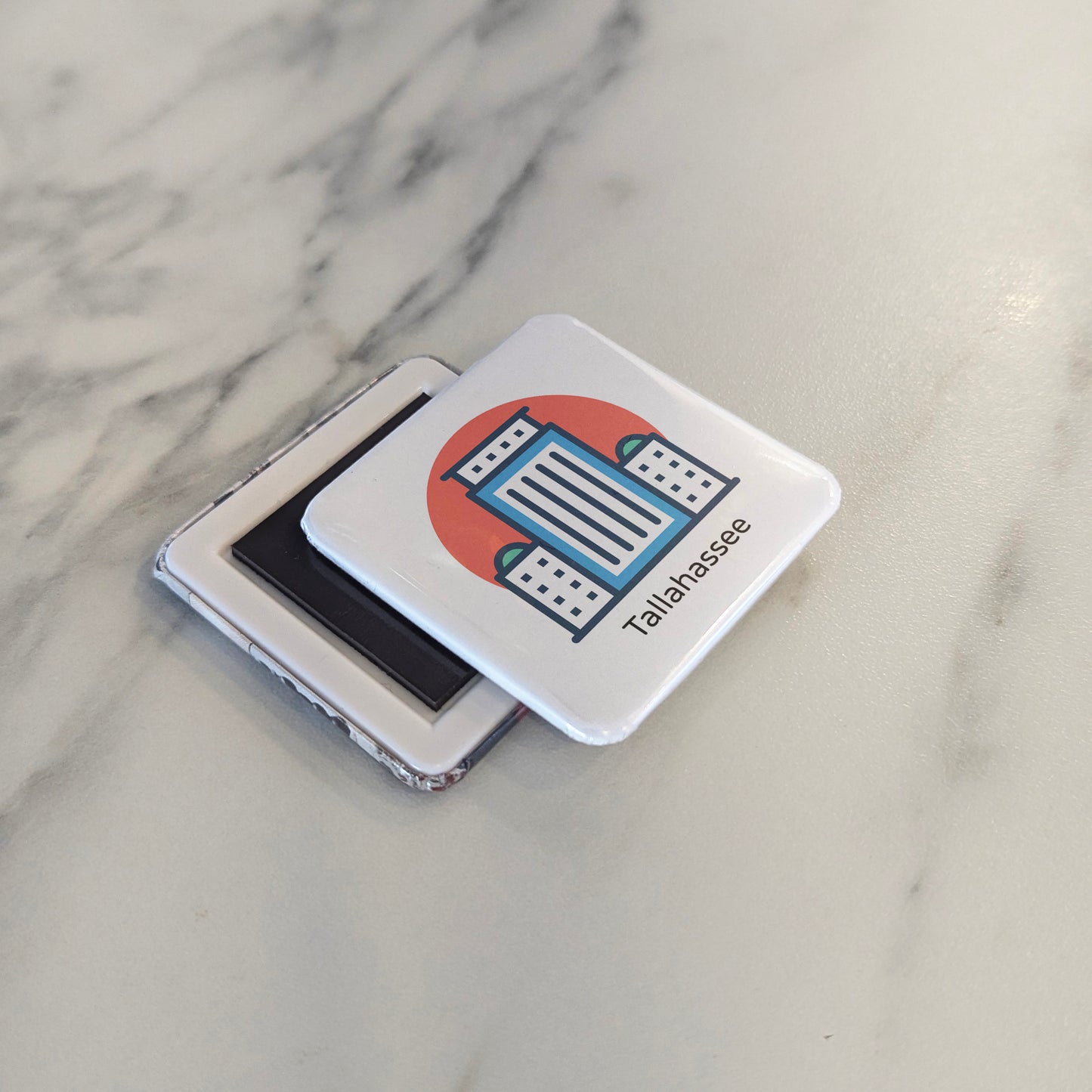 Tallahassee Florida Magnet | Florida Capitol City | 2×2 | Made in Canada - PhiloPerse
