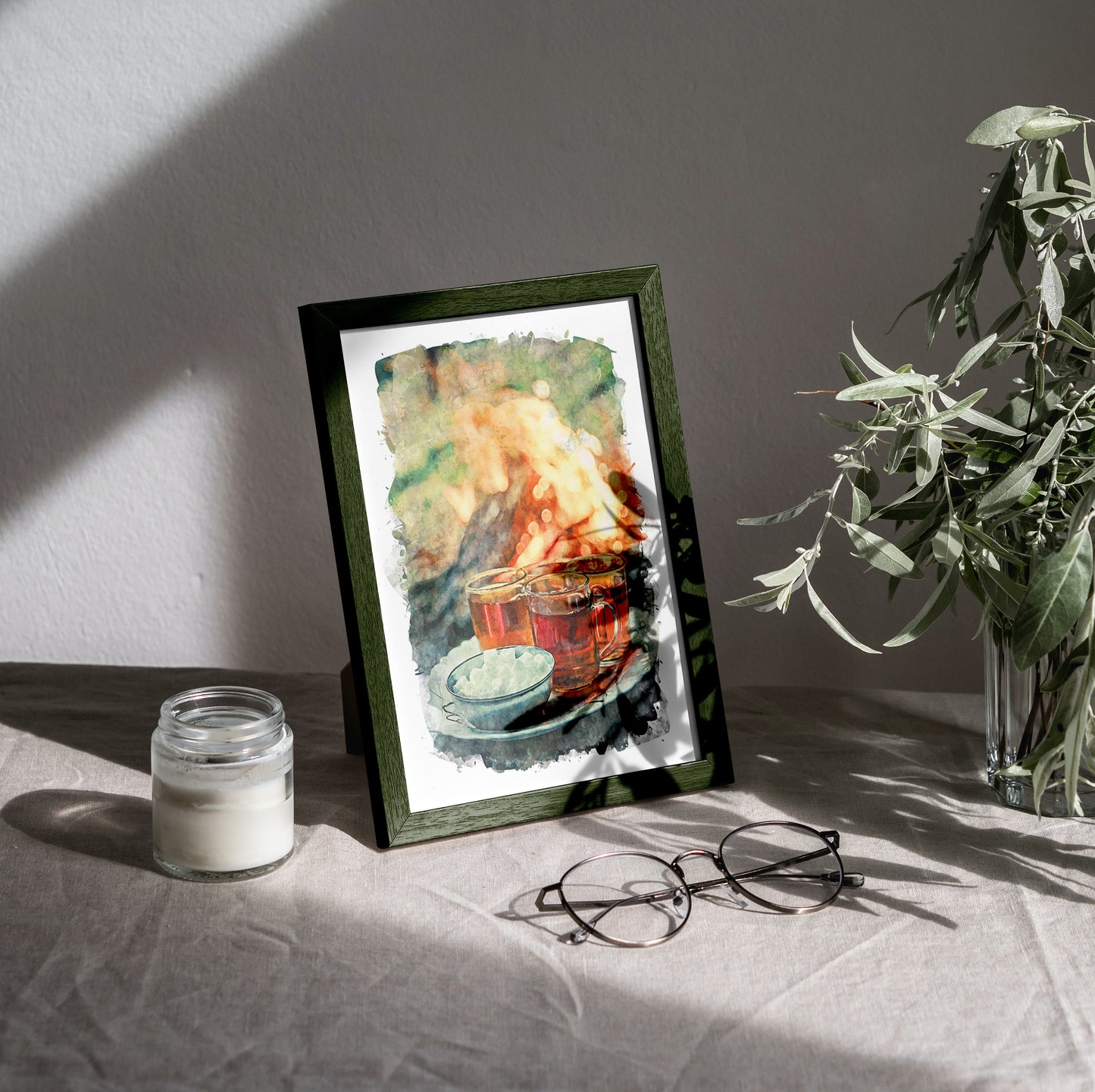 Persian Tea by the Fire, Iran, Art Print | 8×10 | Made in Canada - PhiloPerse
