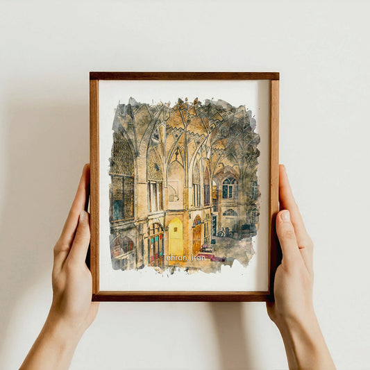Tehran Grand Bazaar, Iran, Art Print | 8×10 | Made in Canada - PhiloPerse