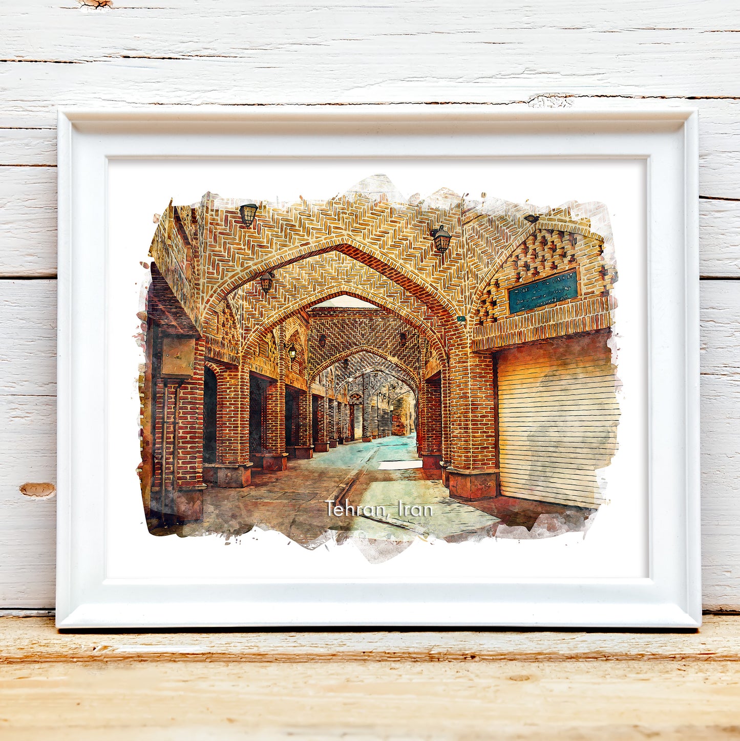 Tehran Grand Bazaar Arcade, Iran, Art Print | 8×10 | Made in Canada - PhiloPerse