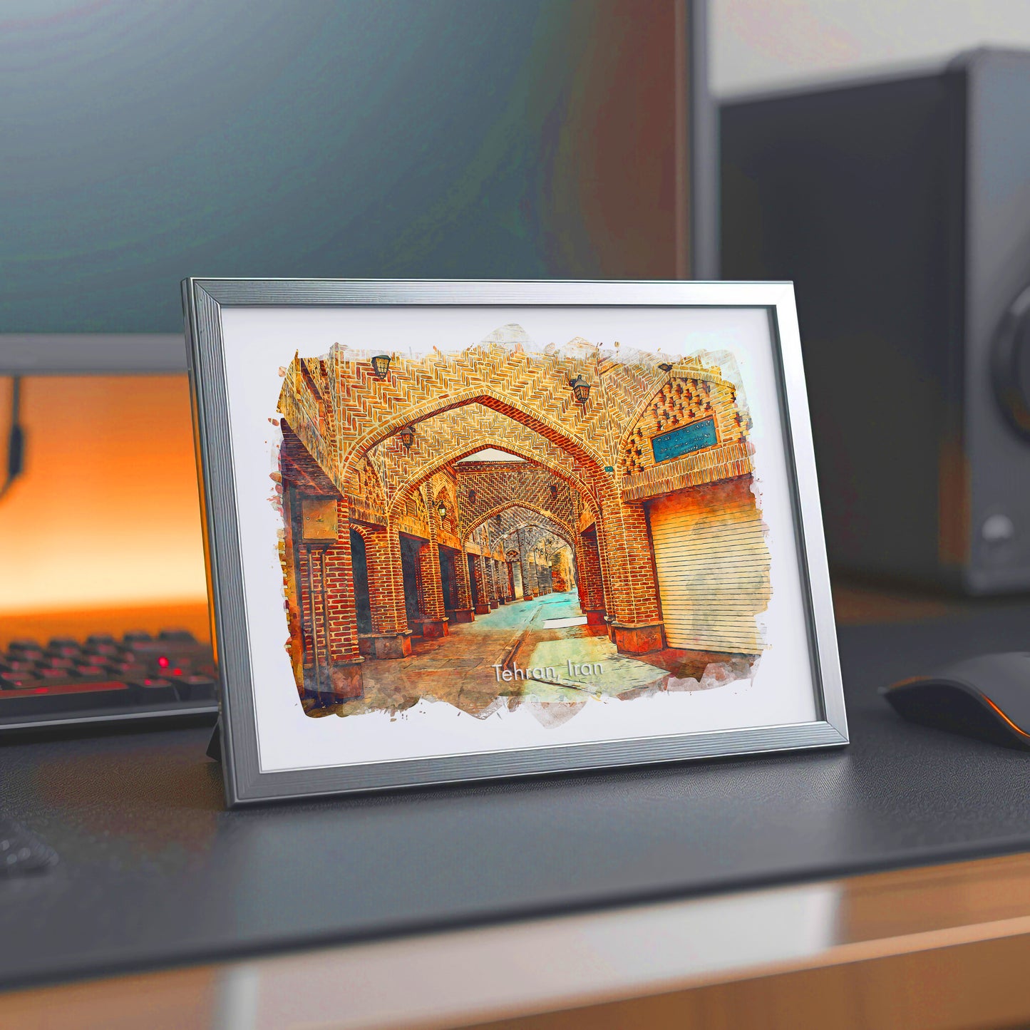 Tehran Grand Bazaar Arcade, Iran, Art Print | 8×10 | Made in Canada - PhiloPerse