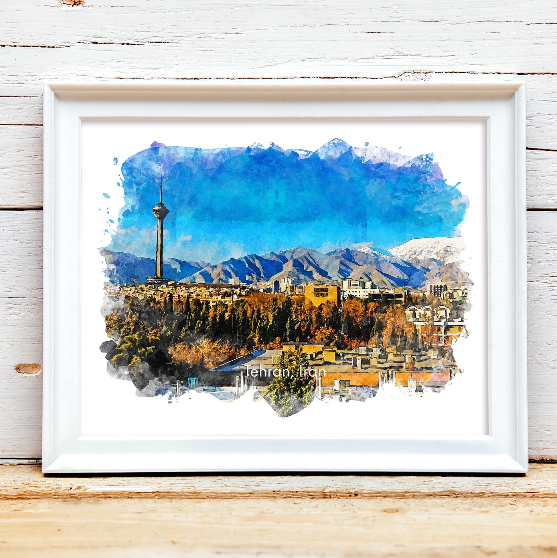 Tehran Milad Tower Panorama, Iran, Art Print | 8×10 | Made in Canada - PhiloPerse
