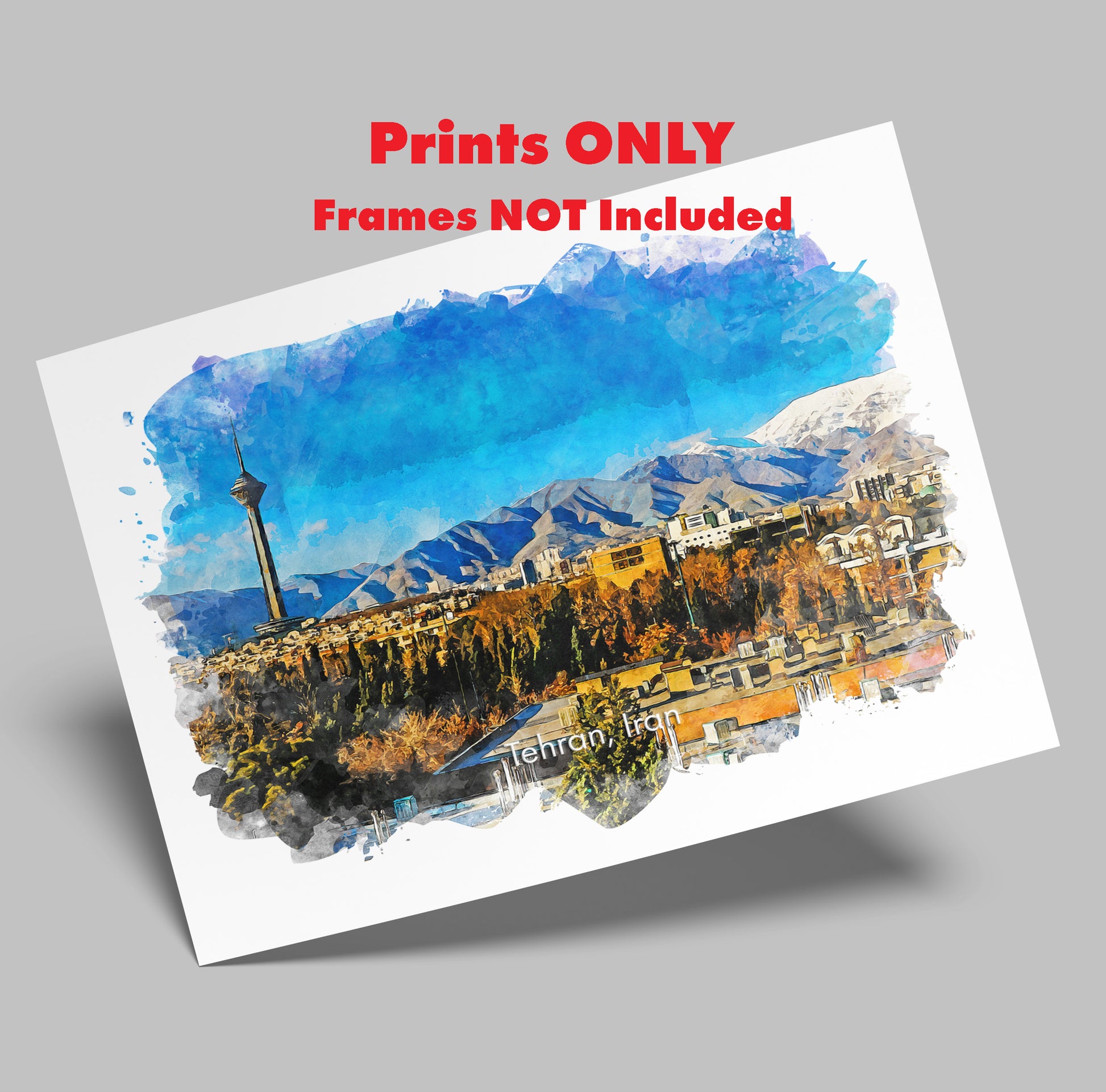 Tehran Milad Tower Panorama, Iran, Art Print | 8×10 | Made in Canada - PhiloPerse