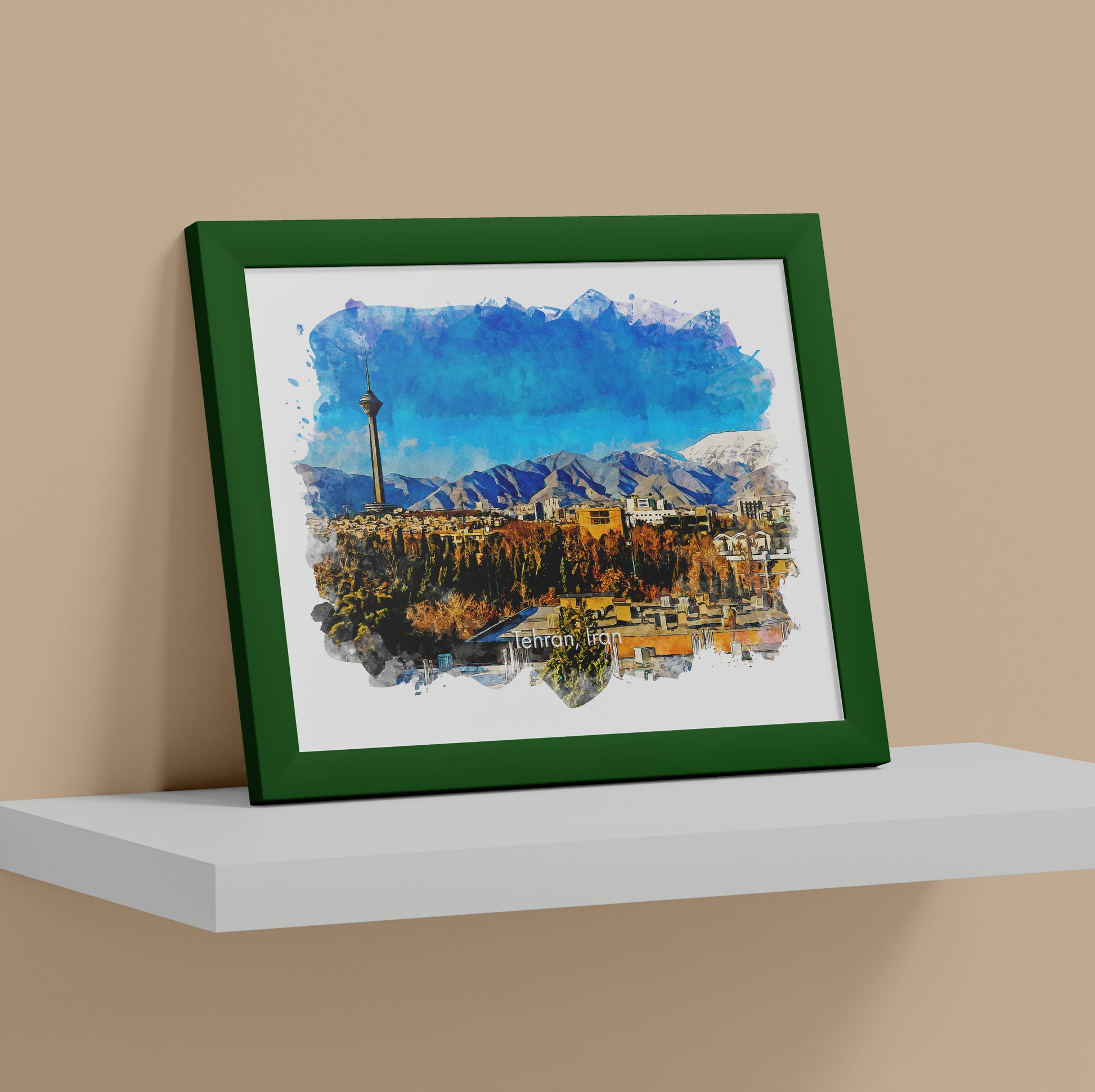 Tehran Milad Tower Panorama, Iran, Art Print | 8×10 | Made in Canada - PhiloPerse