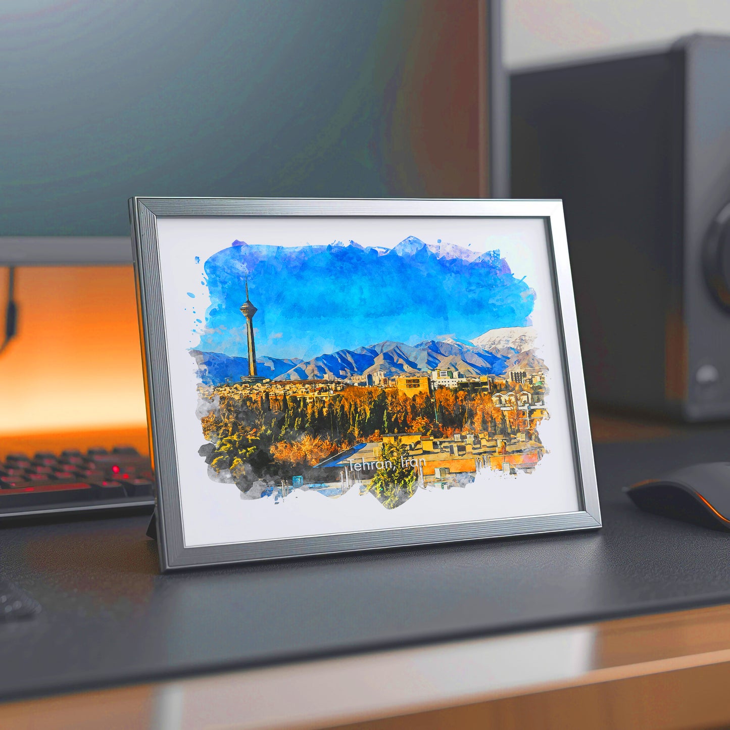 Tehran Milad Tower Panorama, Iran, Art Print | 8×10 | Made in Canada - PhiloPerse