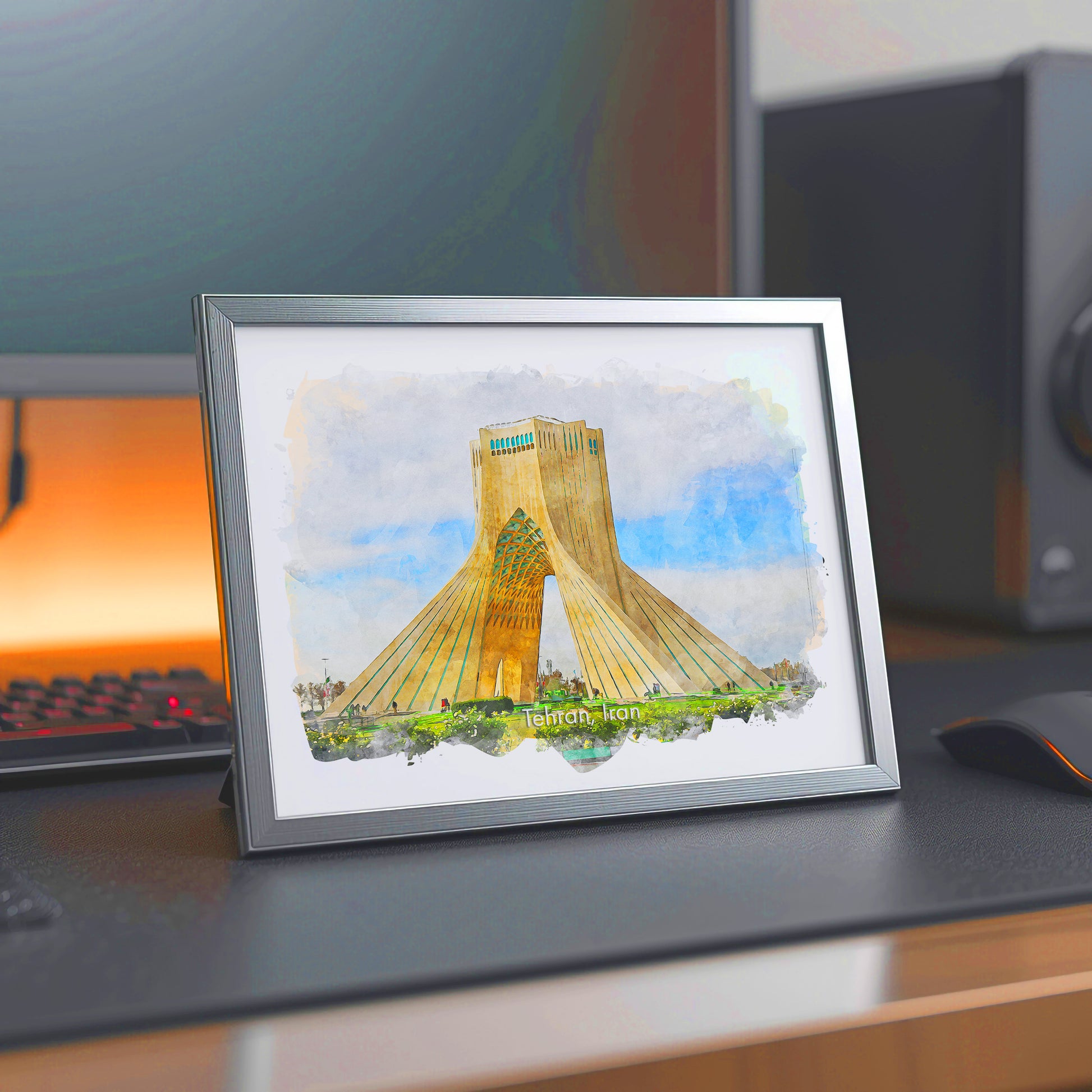 Tehran Shahyad Tower, Iran, Art Print | 8×10 | Made in Canada - PhiloPerse