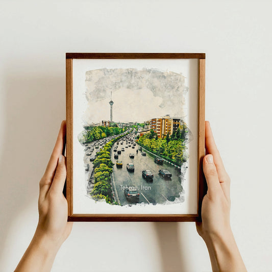 Tehran Highway, Iran, Art Print | 8×10 | Made in Canada - PhiloPerse