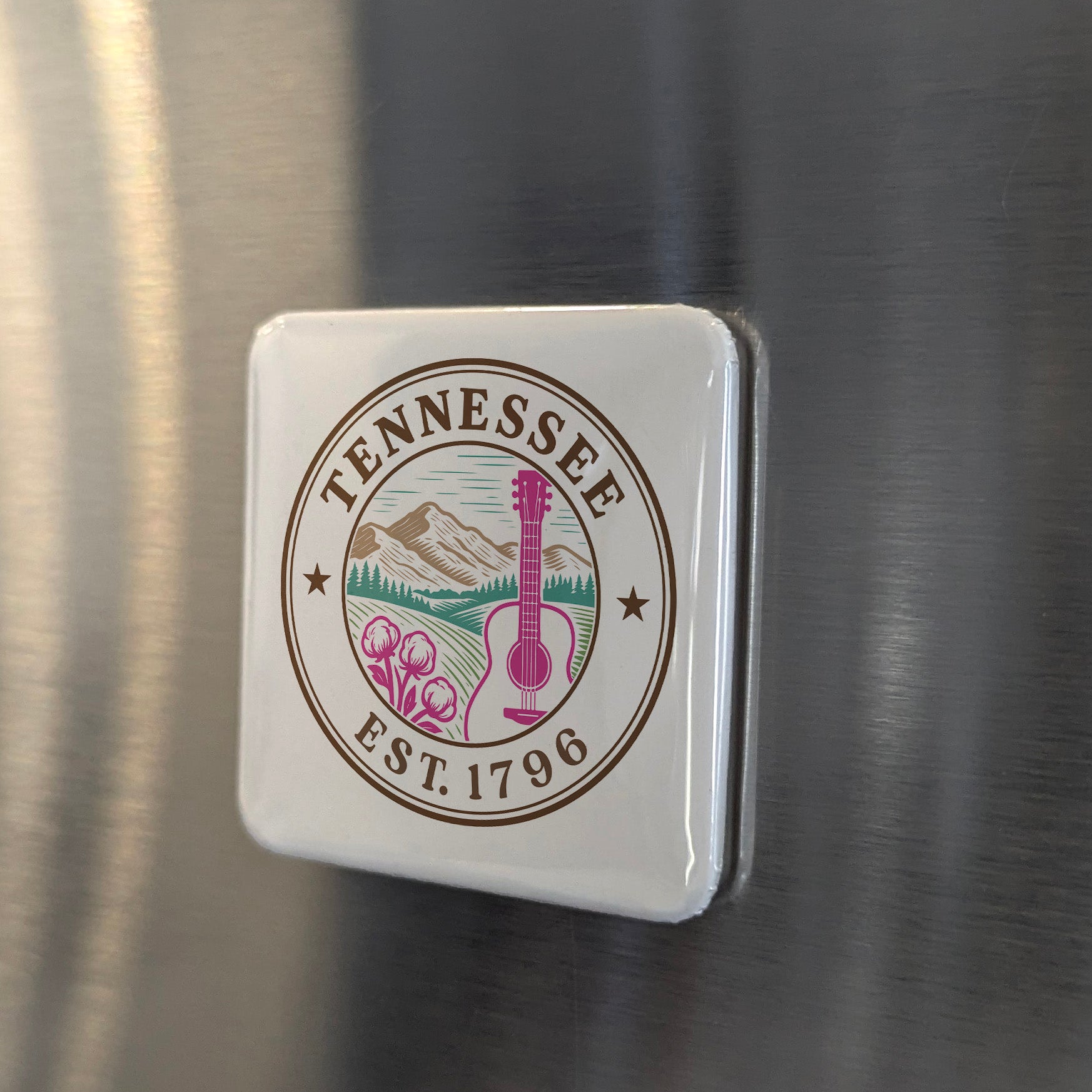 Tennessee Magnet | The Volunteer State | 2×2 | Made in Canada - PhiloPerse